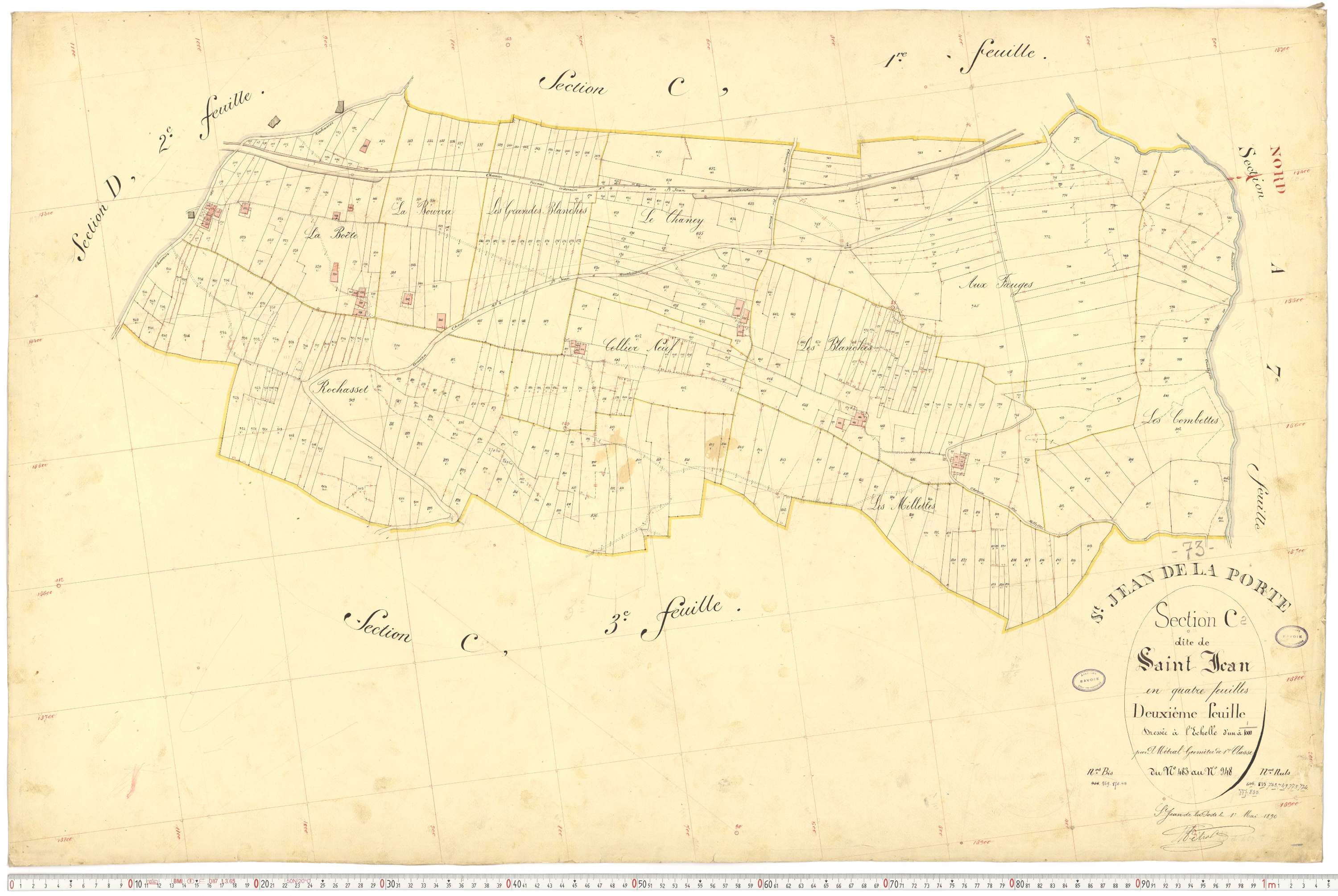 Saint-Jean-de-la-Porte - Cadastre français (1892).