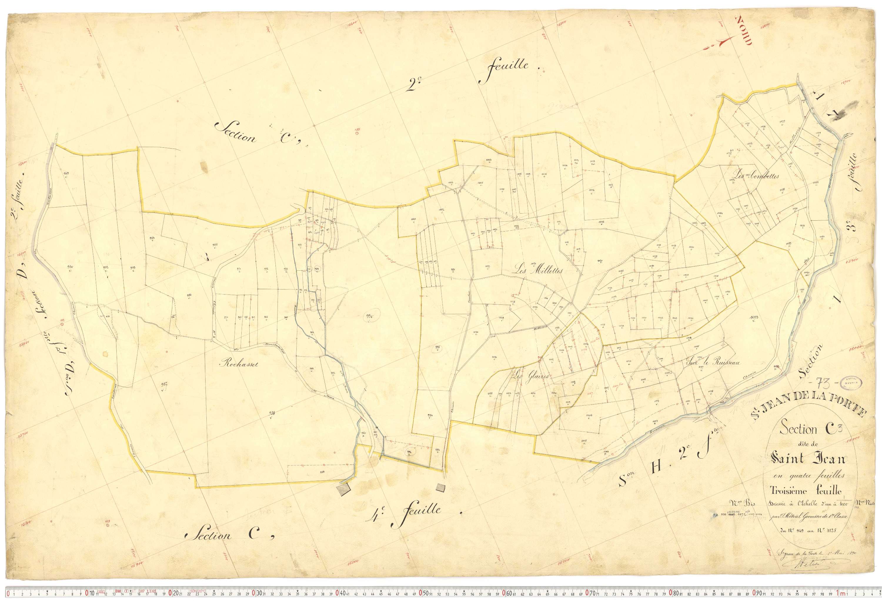 Saint-Jean-de-la-Porte - Cadastre français (1892).