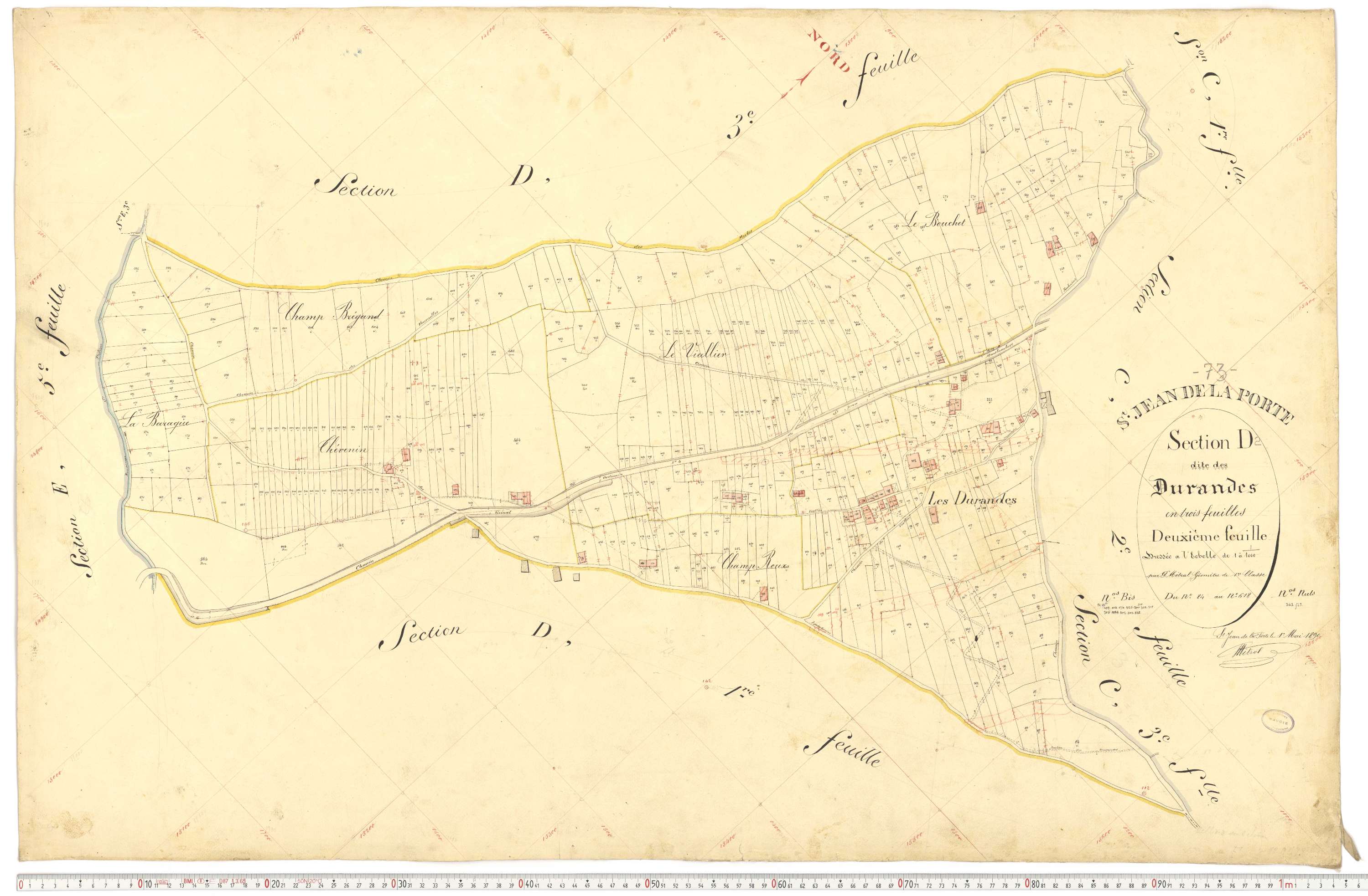Saint-Jean-de-la-Porte - Cadastre français (1892).