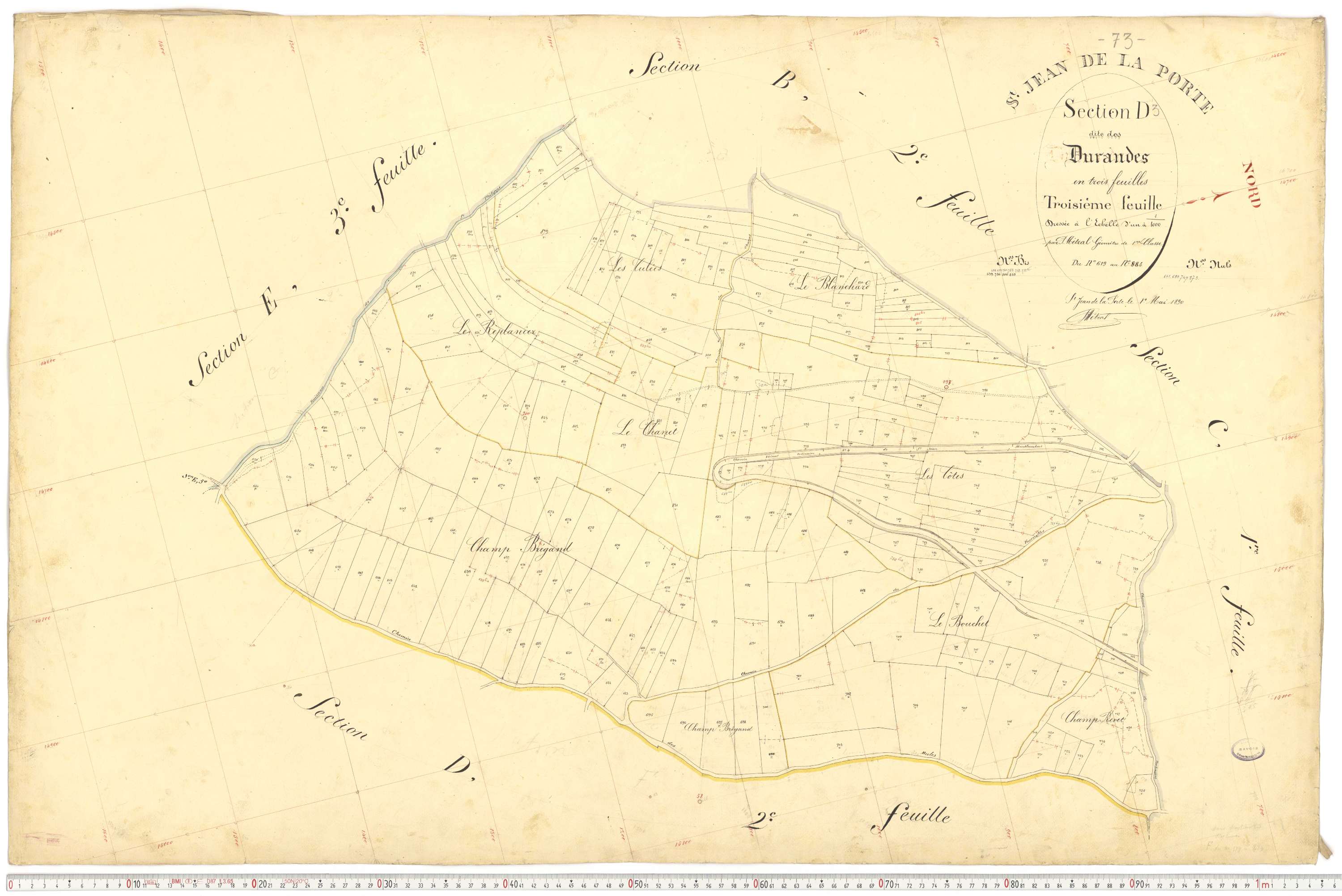 Saint-Jean-de-la-Porte - Cadastre français (1892).