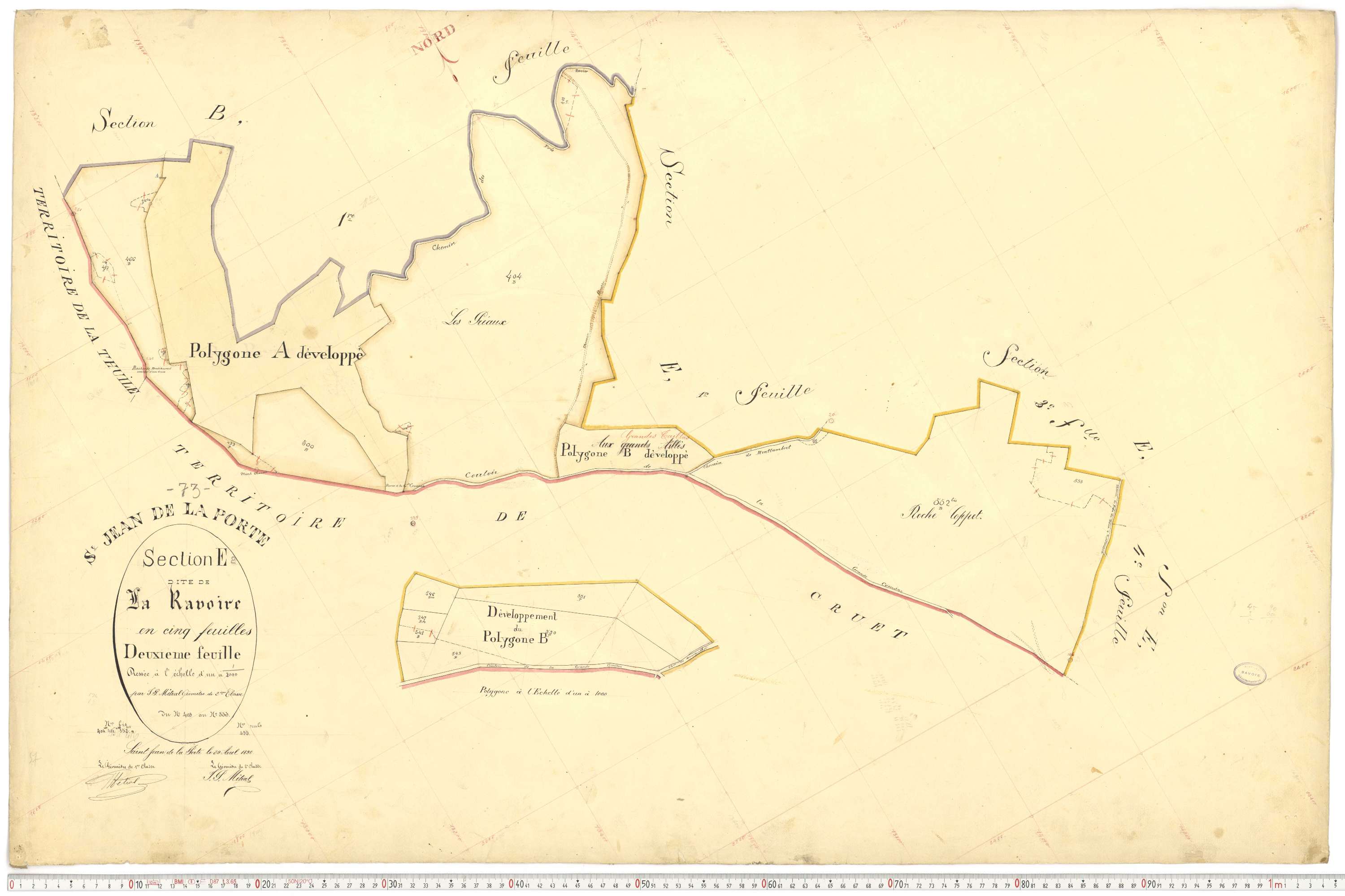 Saint-Jean-de-la-Porte - Cadastre français (1892).