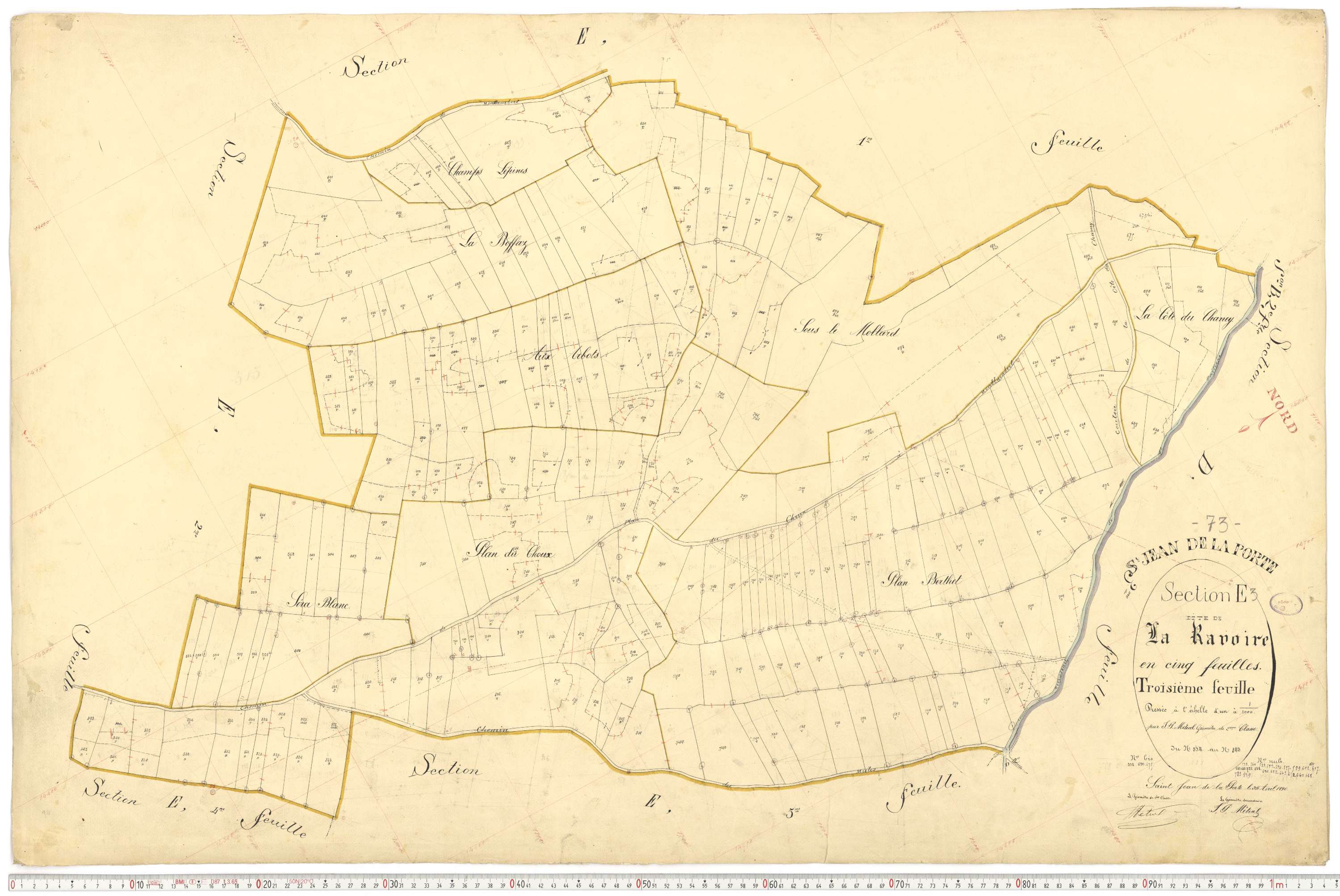 Saint-Jean-de-la-Porte - Cadastre français (1892).