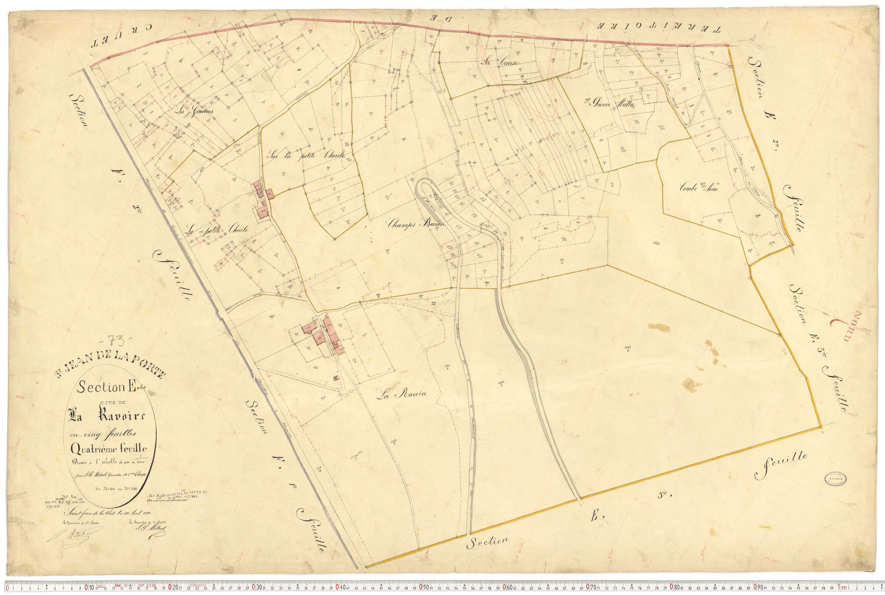 Saint-Jean-de-la-Porte - Cadastre français (1892).