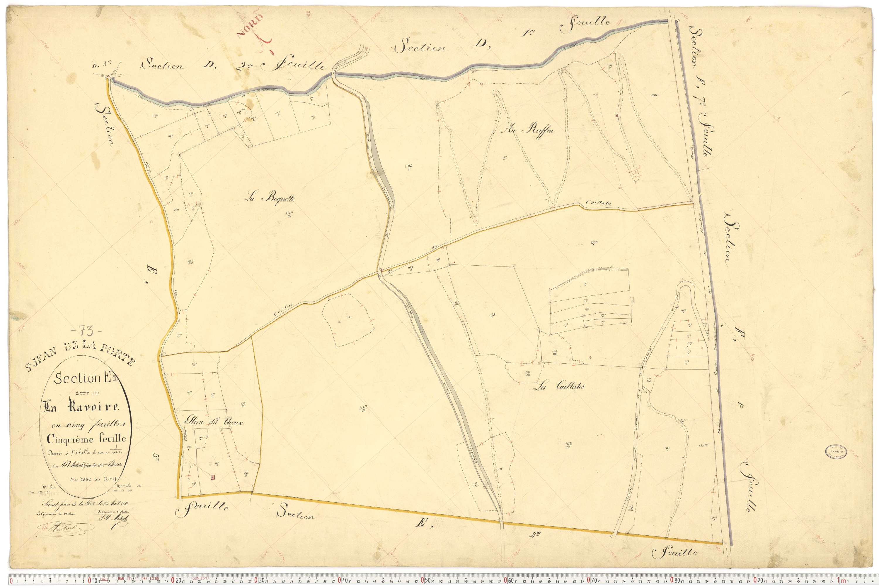Saint-Jean-de-la-Porte - Cadastre français (1892).
