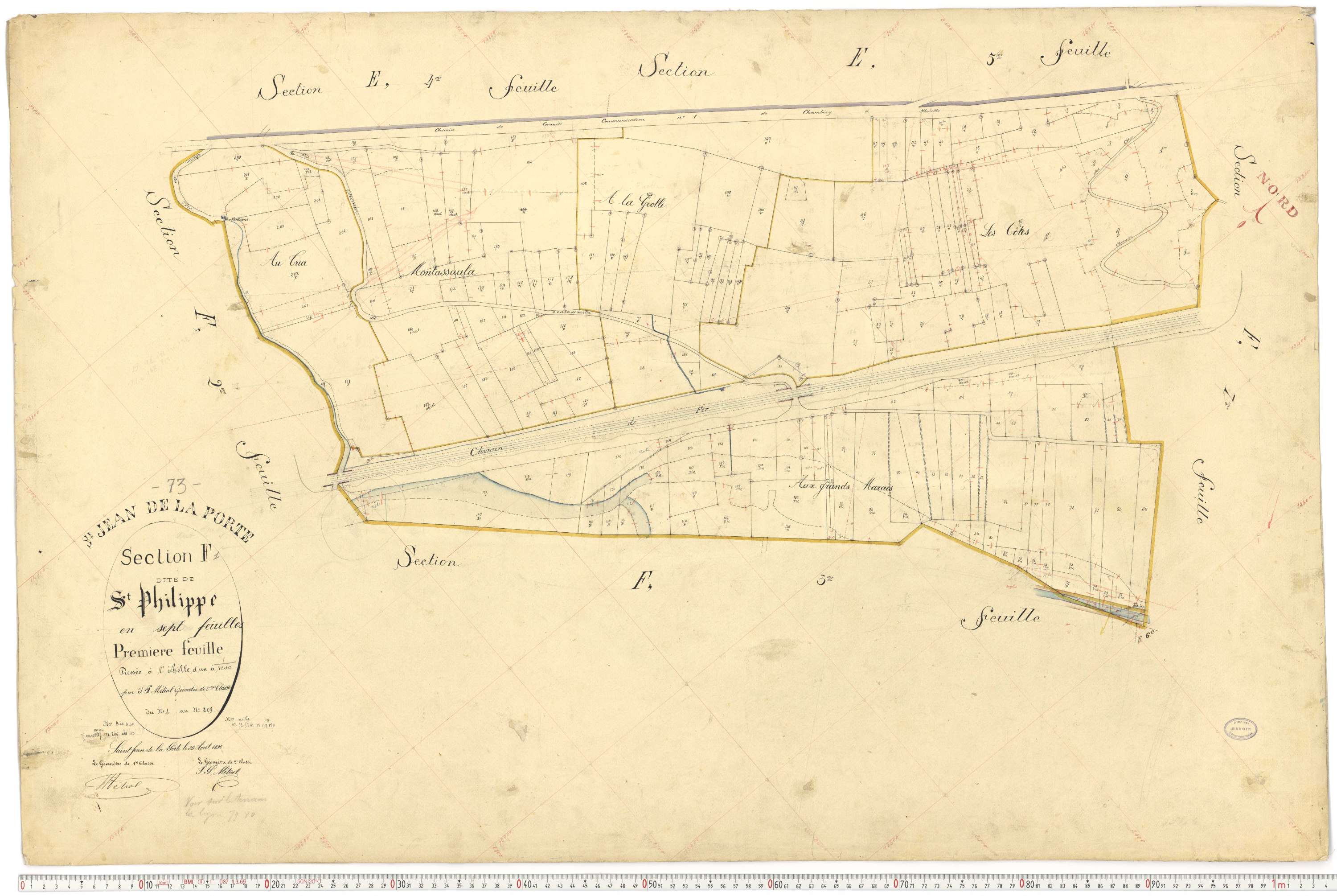 Saint-Jean-de-la-Porte - Cadastre français (1892).