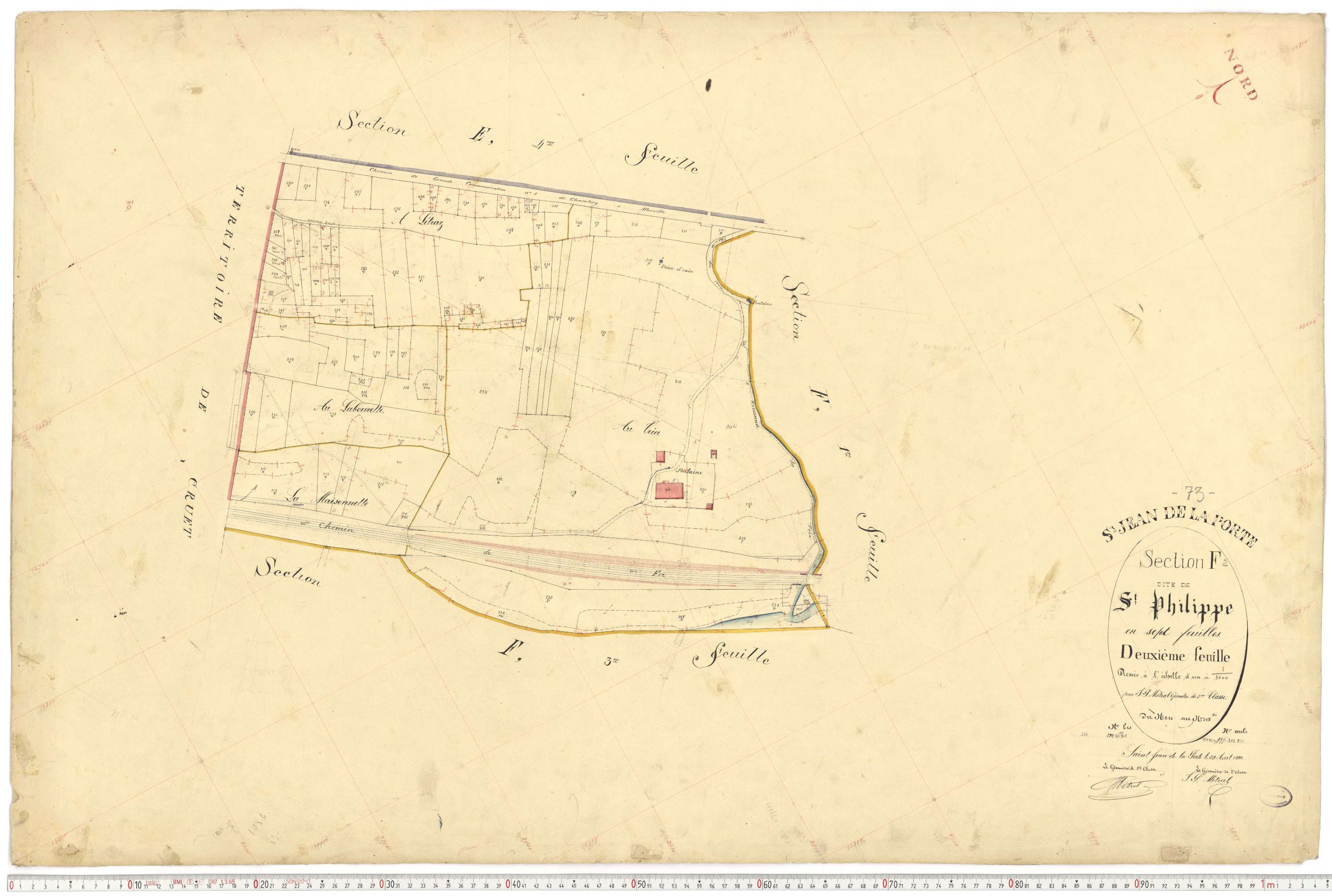 Saint-Jean-de-la-Porte - Cadastre français (1892).