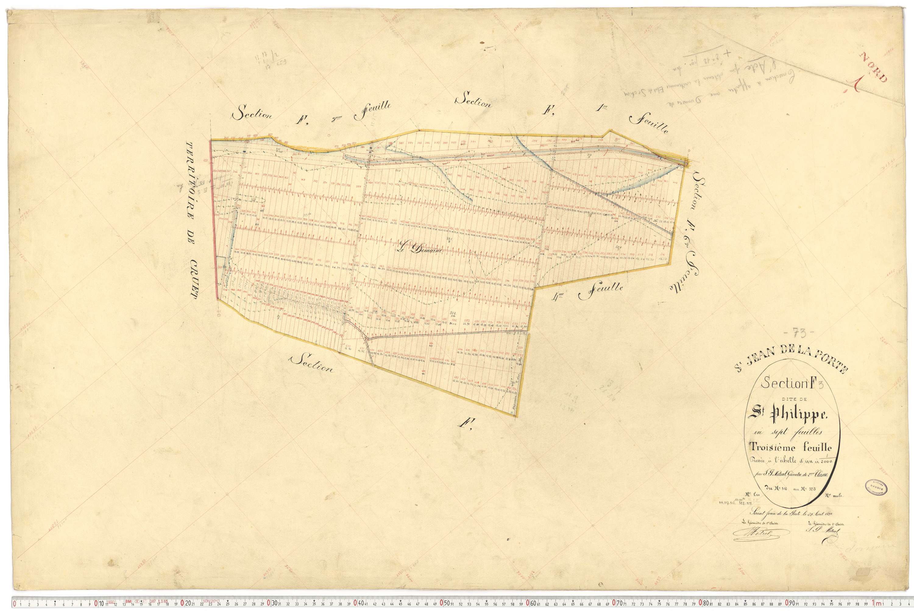 Saint-Jean-de-la-Porte - Cadastre français (1892).