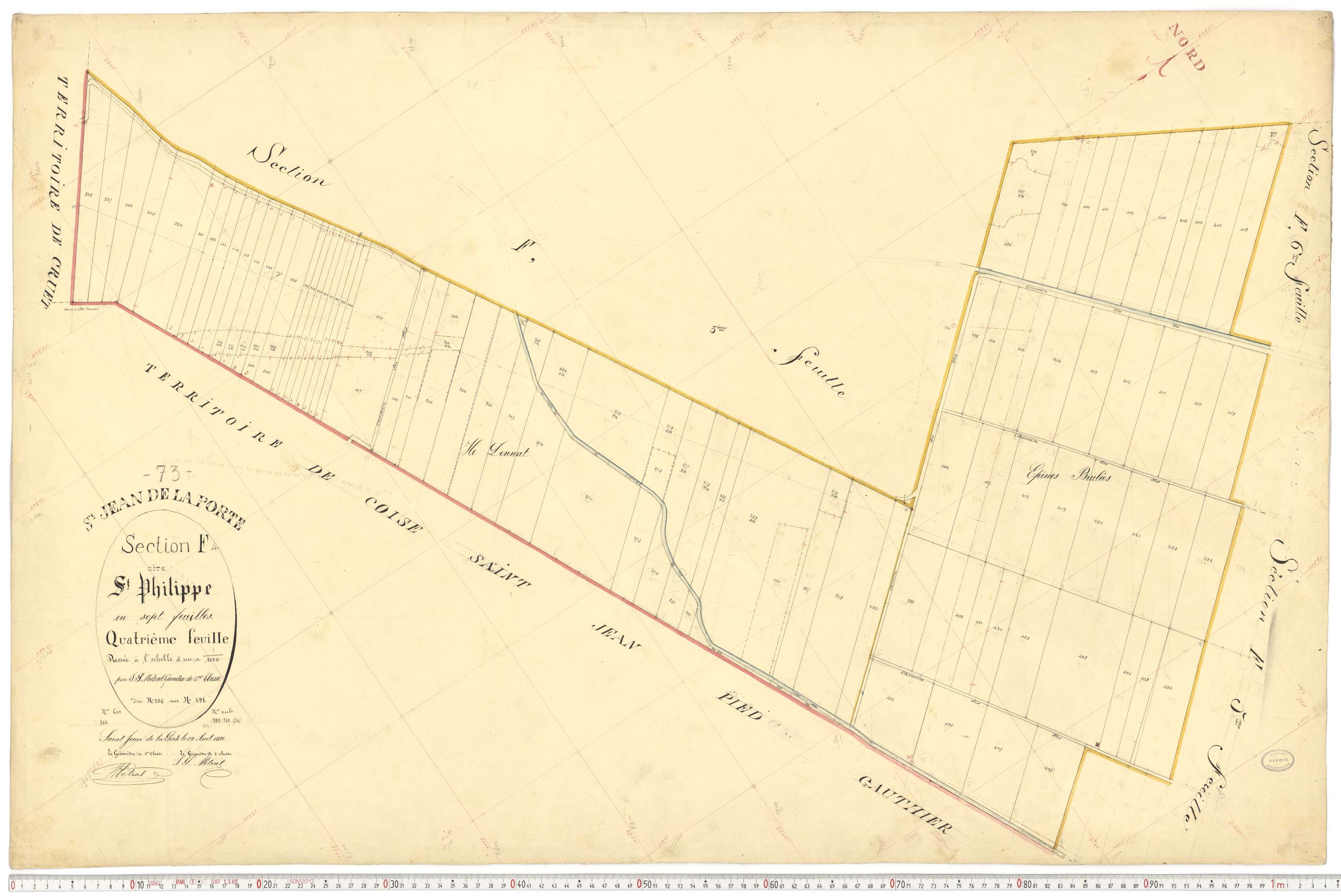 Saint-Jean-de-la-Porte - Cadastre français (1892).