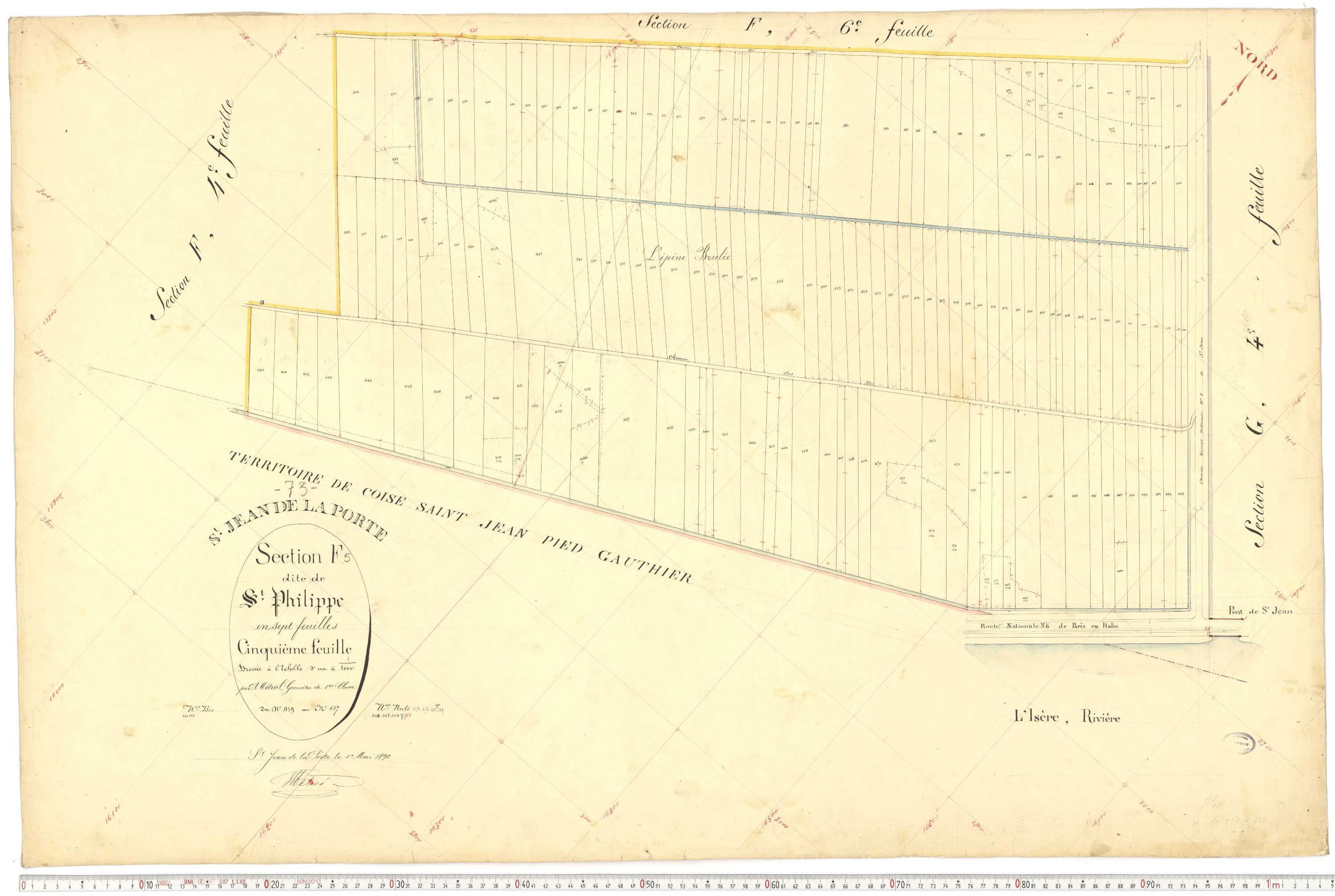 Saint-Jean-de-la-Porte - Cadastre français (1892).