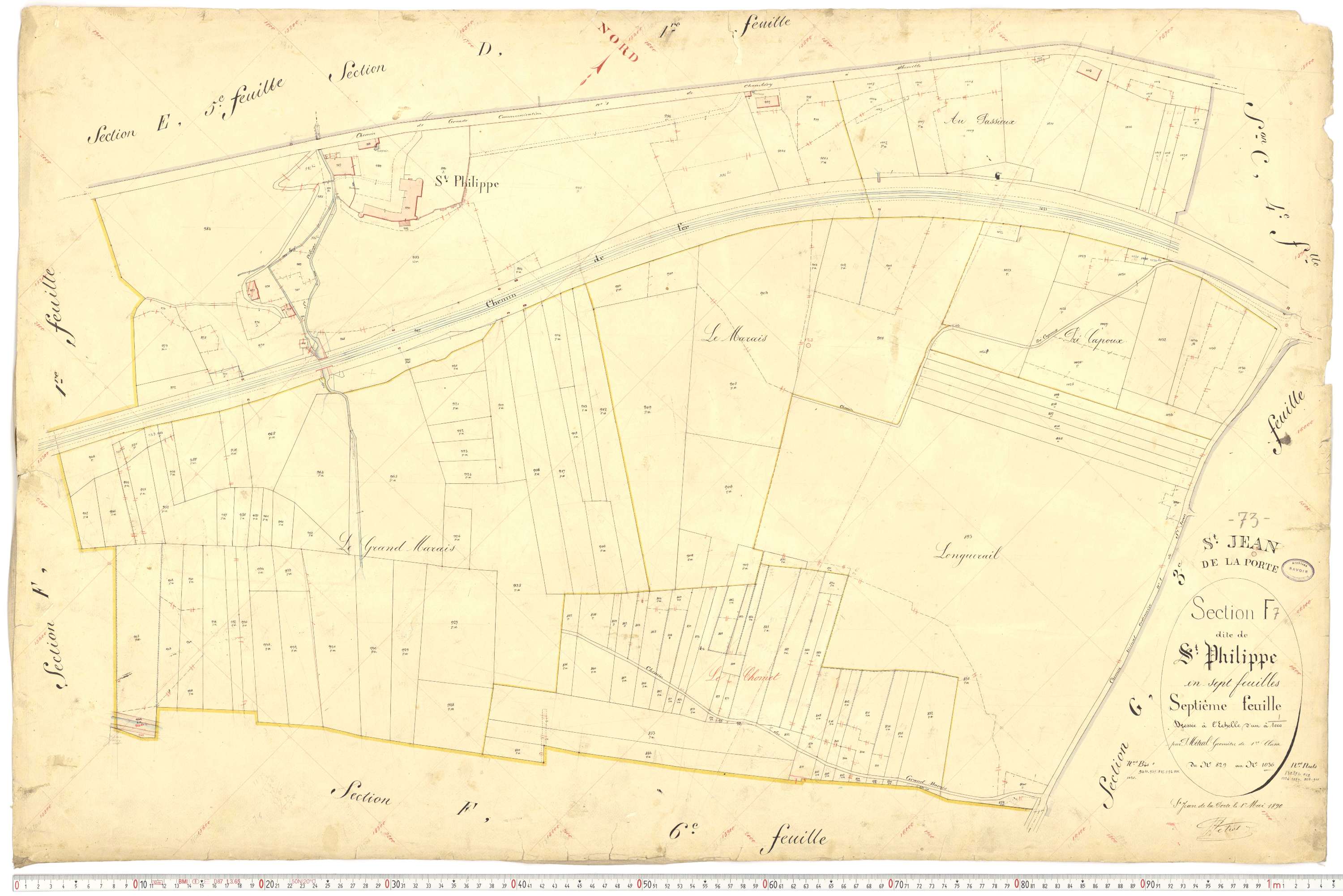 Saint-Jean-de-la-Porte - Cadastre français (1892).