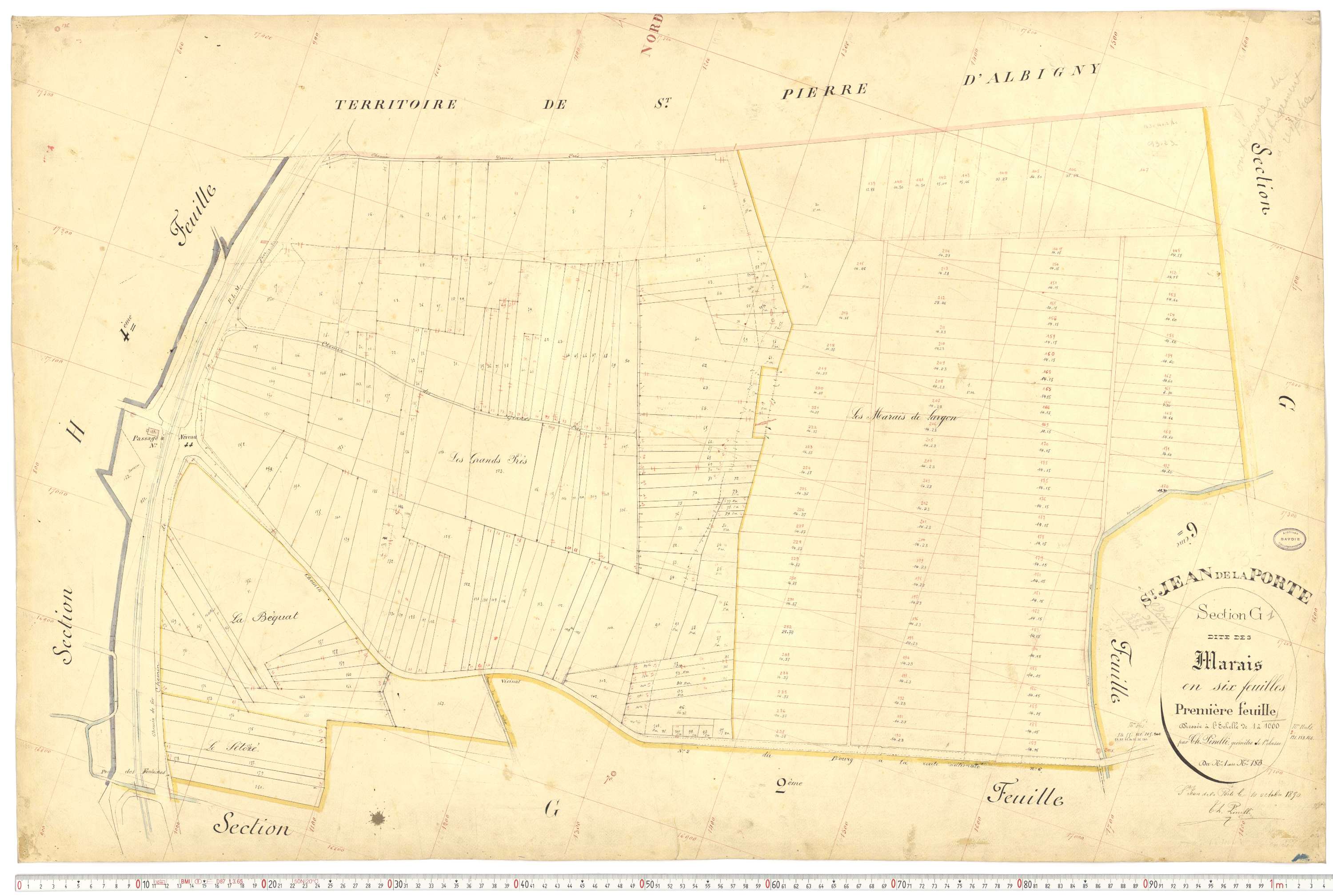 Saint-Jean-de-la-Porte - Cadastre français (1892).
