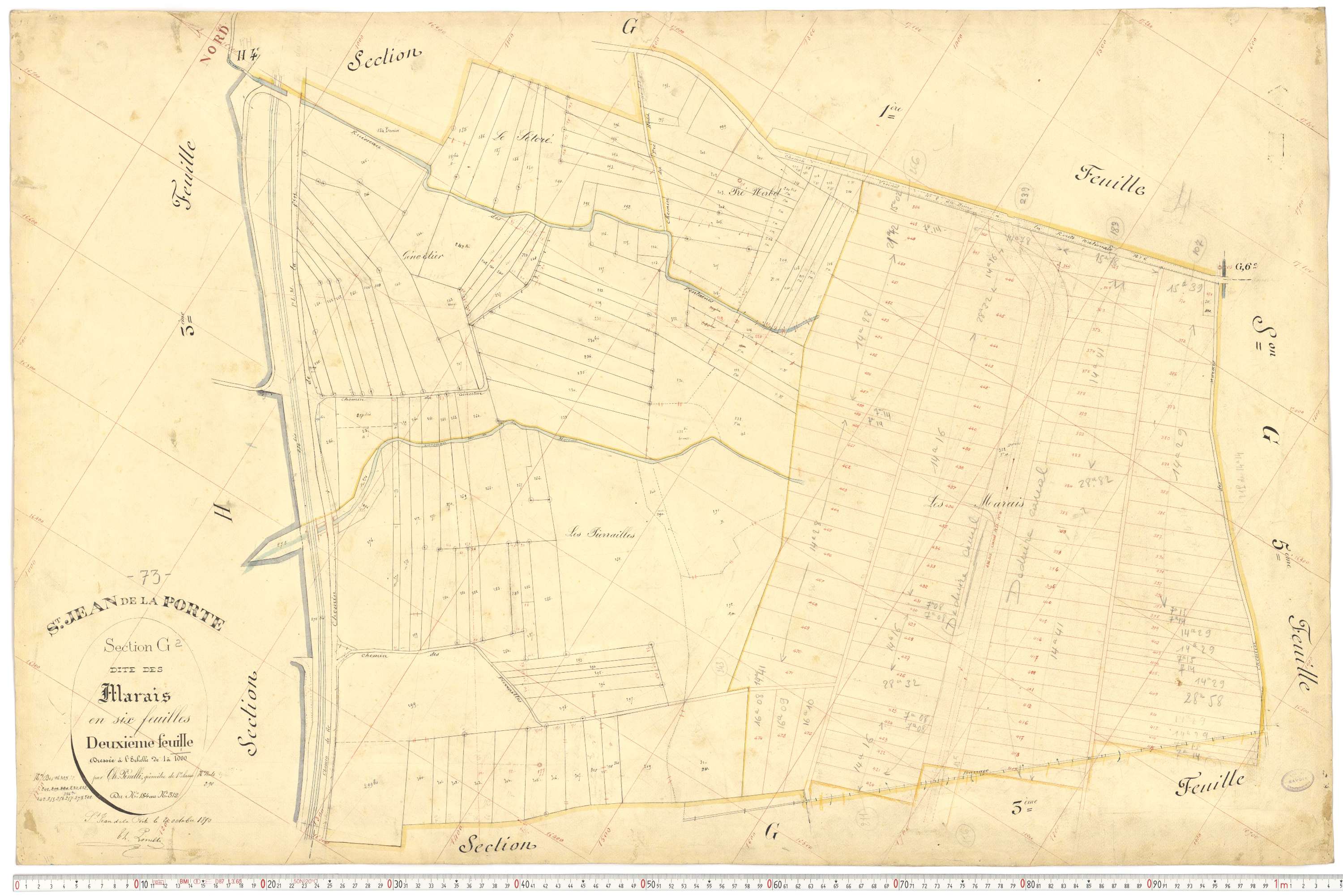 Saint-Jean-de-la-Porte - Cadastre français (1892).