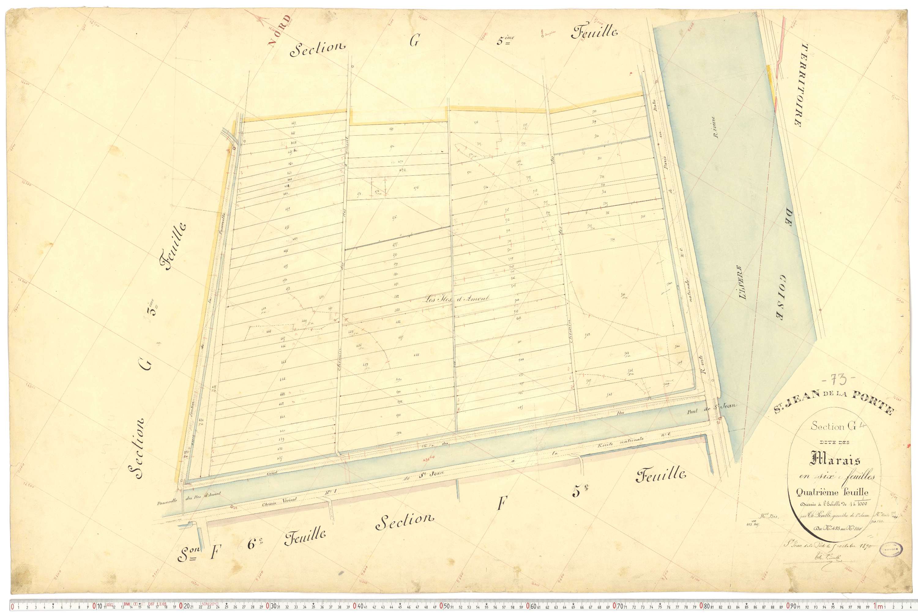 Saint-Jean-de-la-Porte - Cadastre français (1892).
