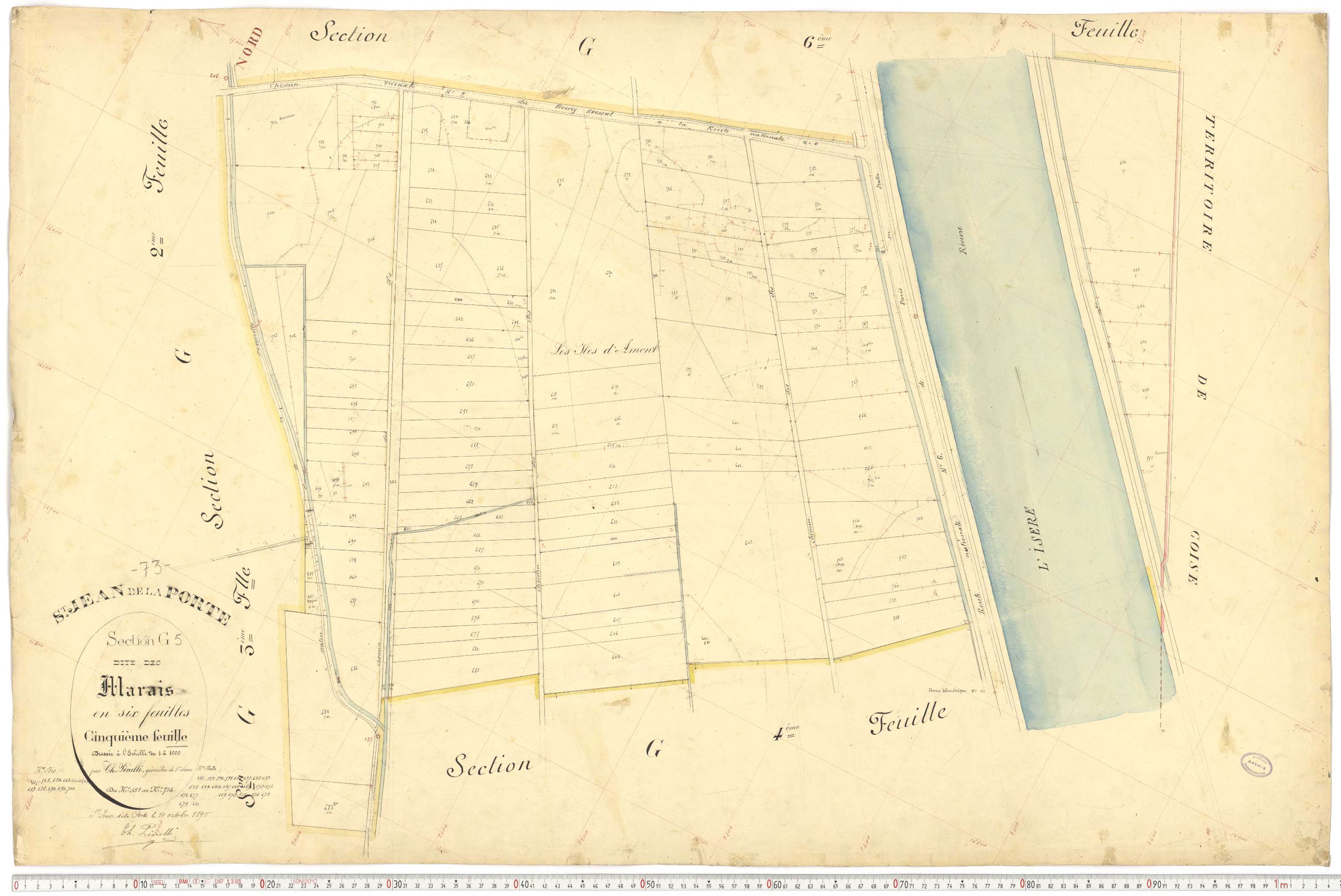Saint-Jean-de-la-Porte - Cadastre français (1892).