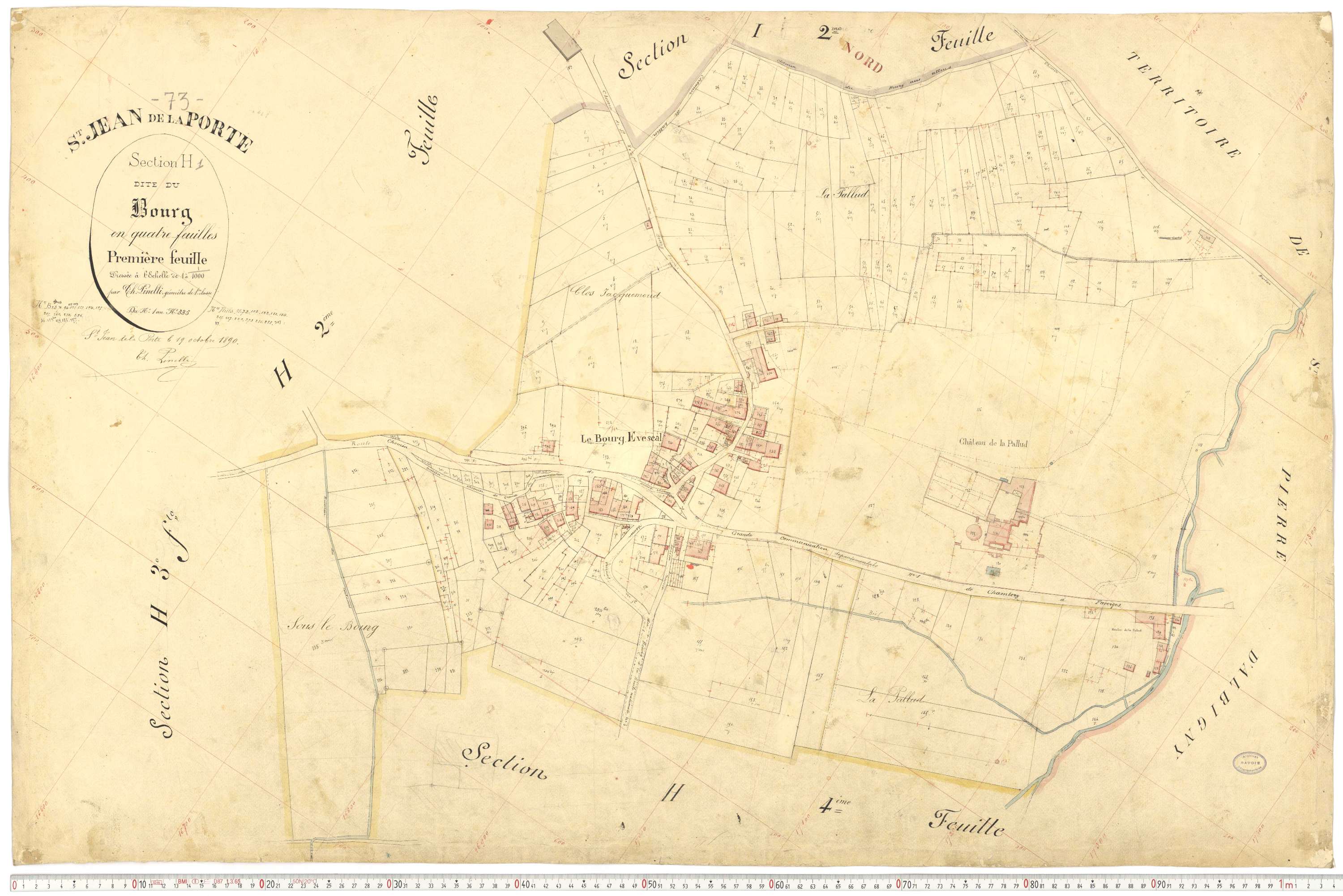 Saint-Jean-de-la-Porte - Cadastre français (1892).