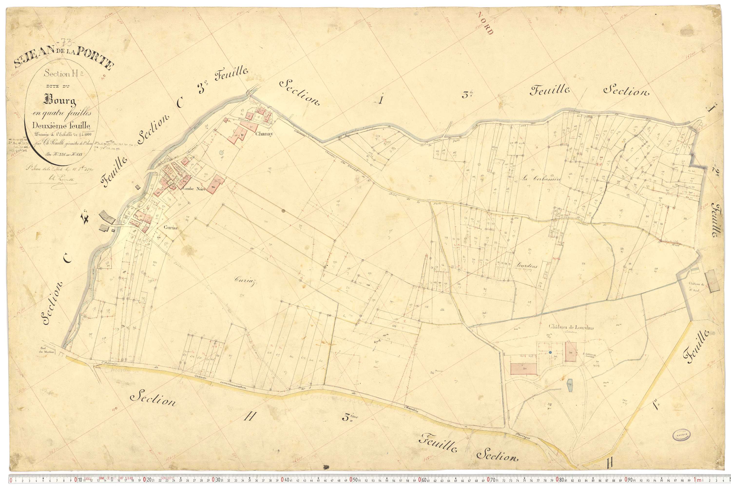 Saint-Jean-de-la-Porte - Cadastre français (1892).