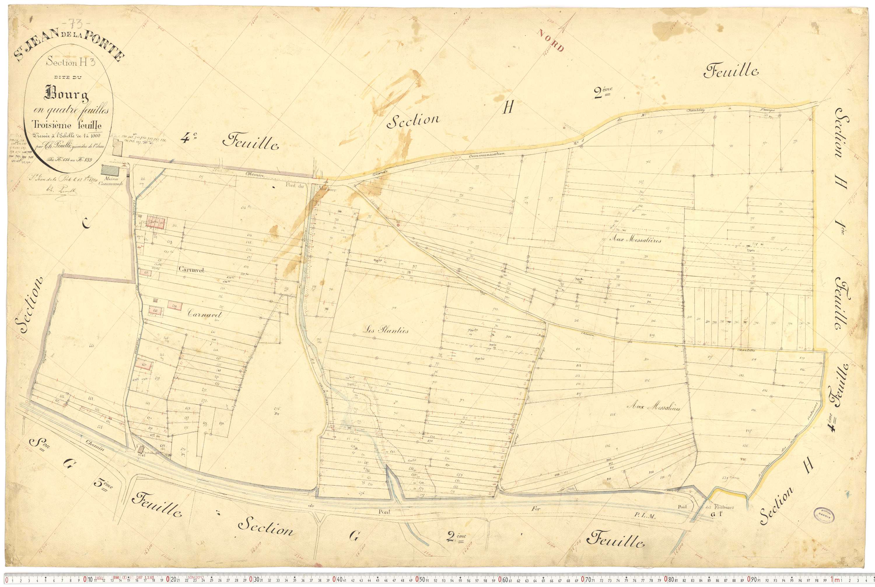 Saint-Jean-de-la-Porte - Cadastre français (1892).