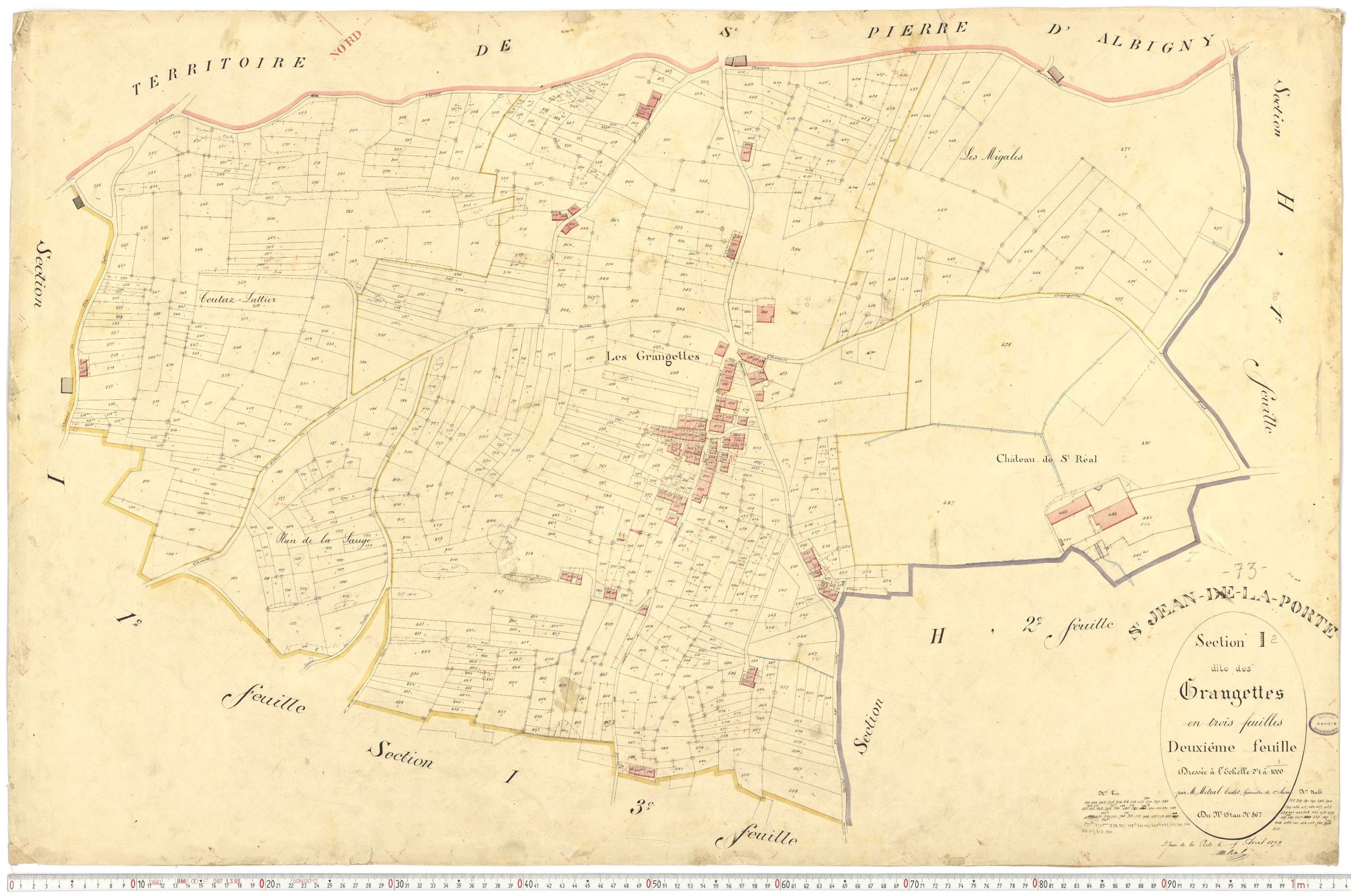 Saint-Jean-de-la-Porte - Cadastre français (1892).