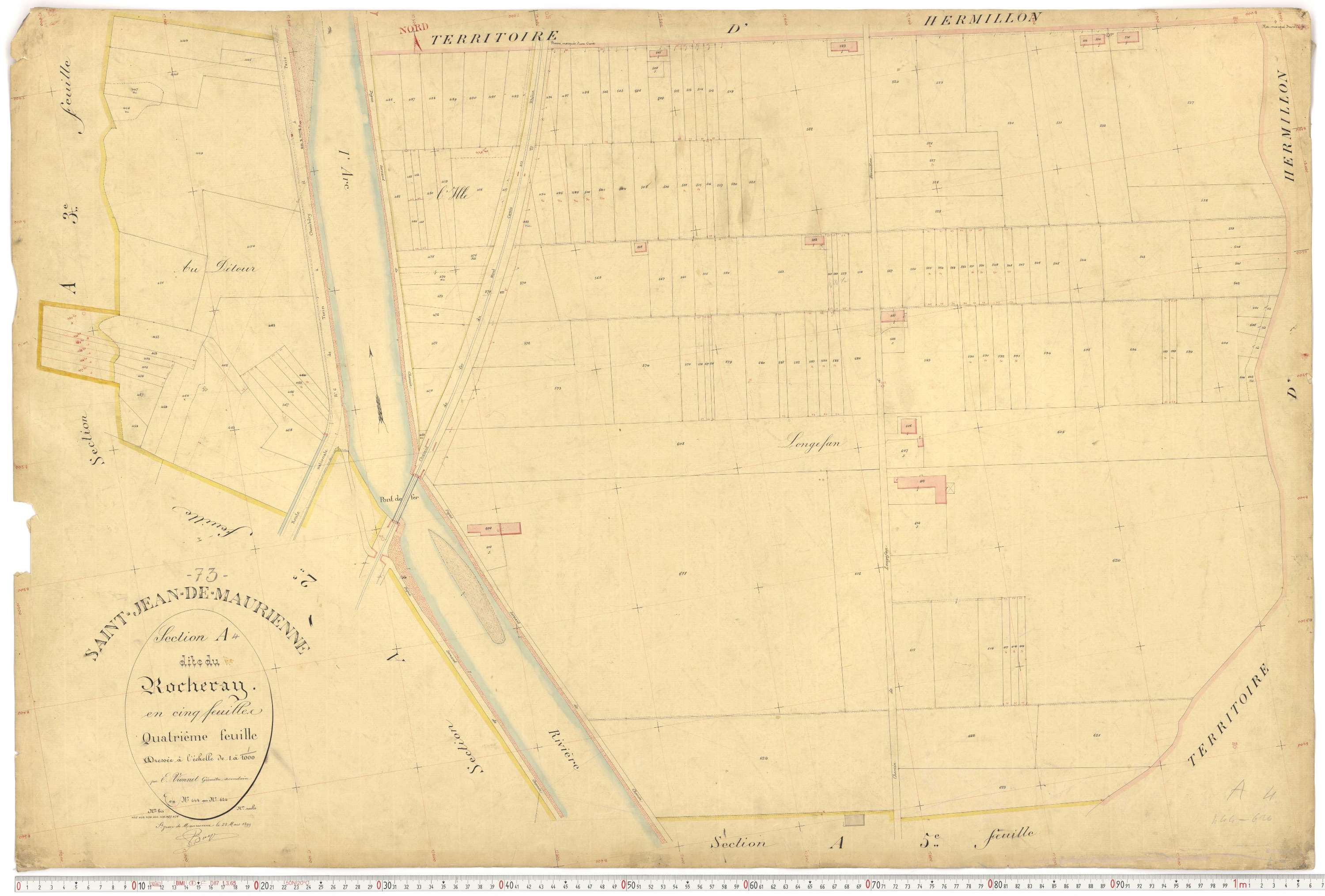 Saint-Jean-de-Maurienne - Plans cadastraux du premier cadastre français.
