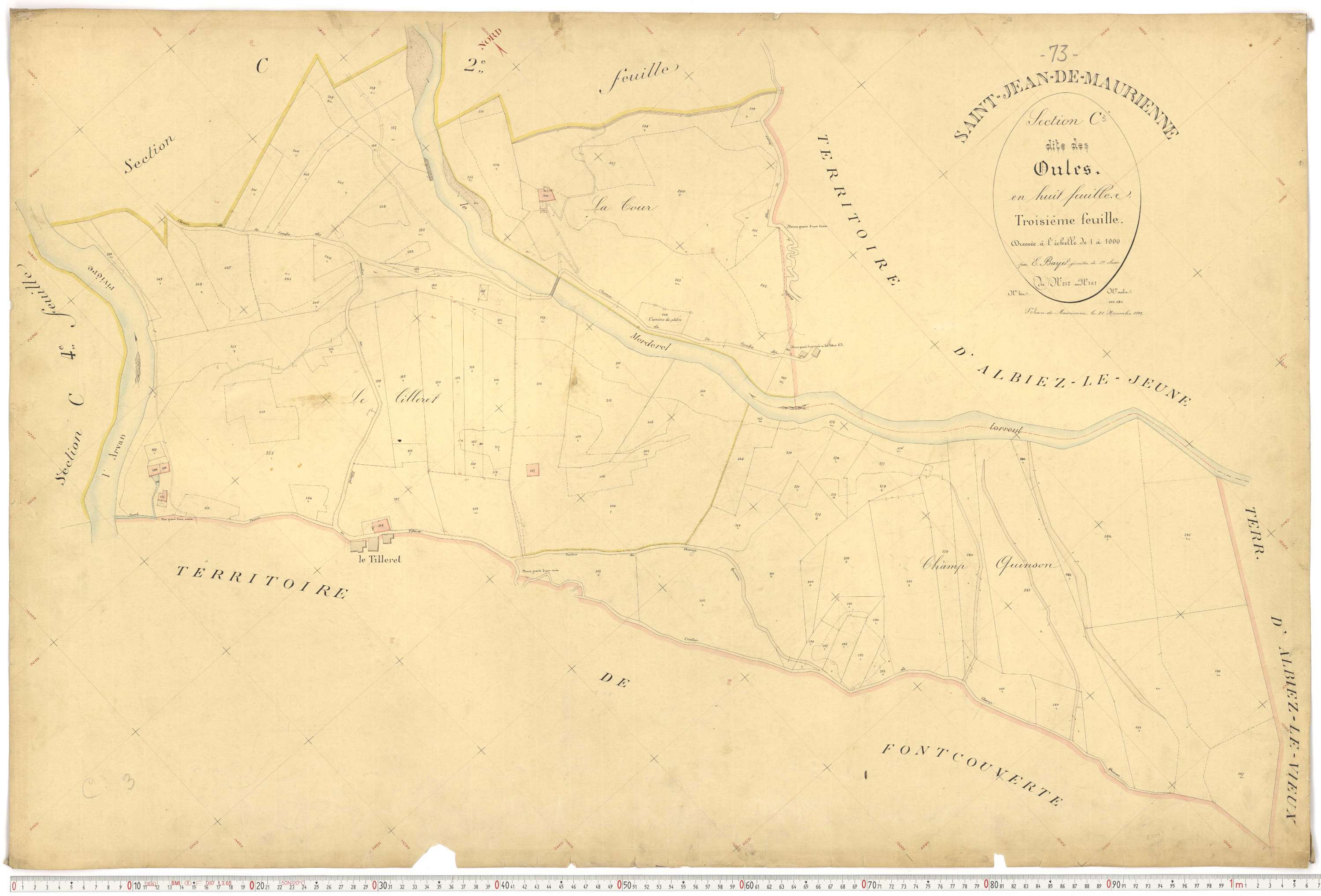 Saint-Jean-de-Maurienne - Plans cadastraux du premier cadastre français.