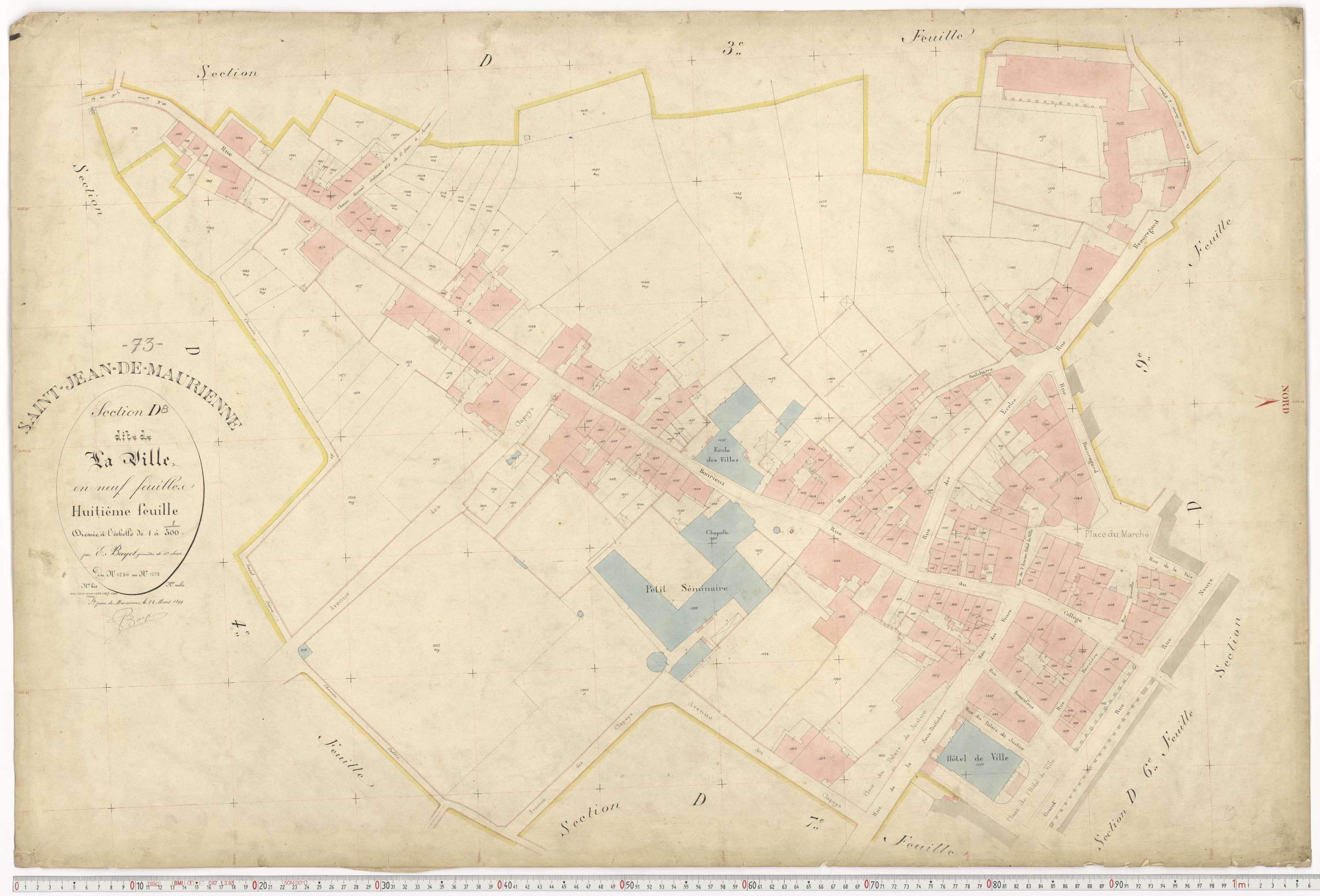 Saint-Jean-de-Maurienne - Plans cadastraux du premier cadastre français.