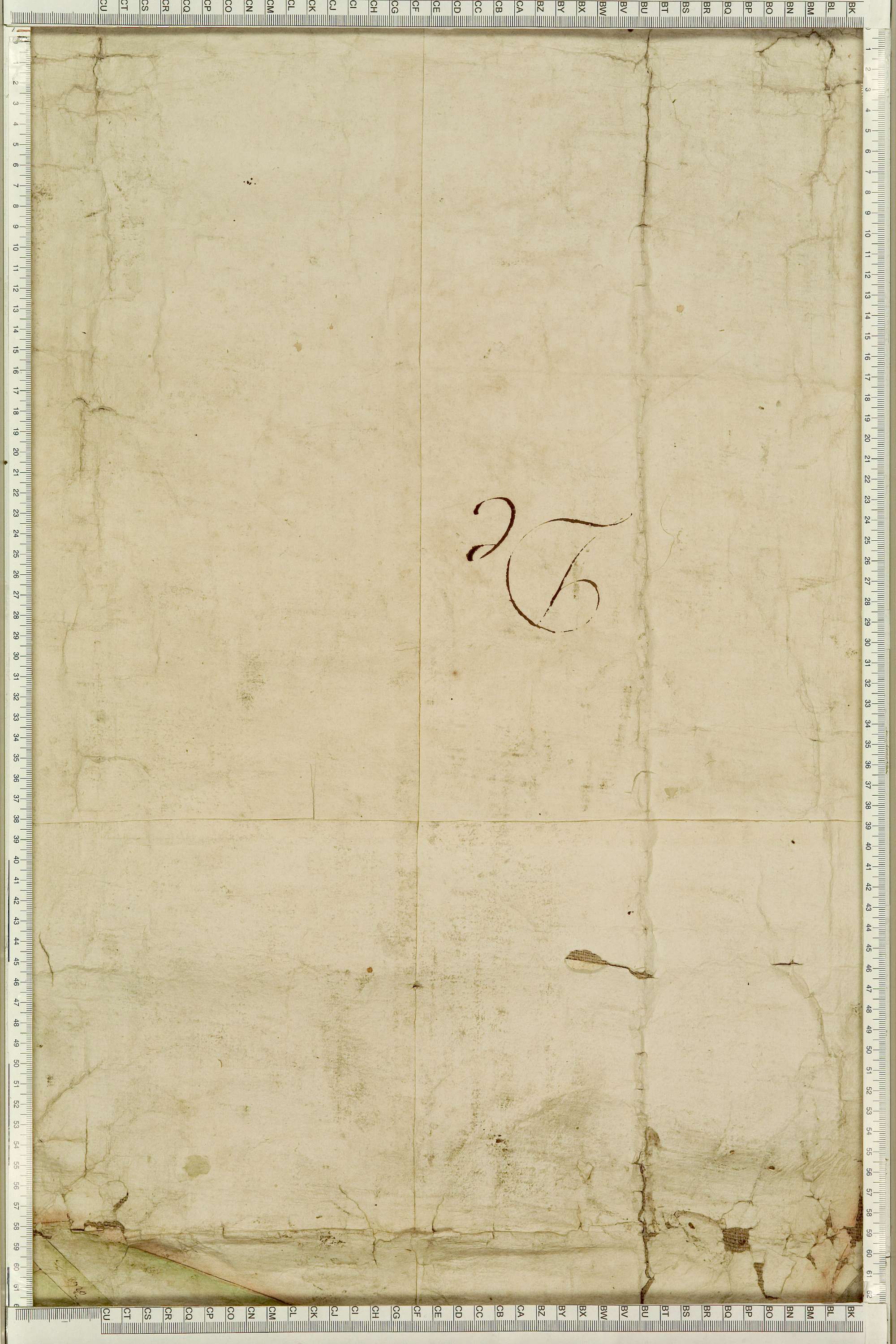 Saint-Julien-Mont-Denis - Copie de la mappe originale (plan cadastral) de la commune de Saint-Julien. Signée Cocelli, directeur de la péréquation générale.