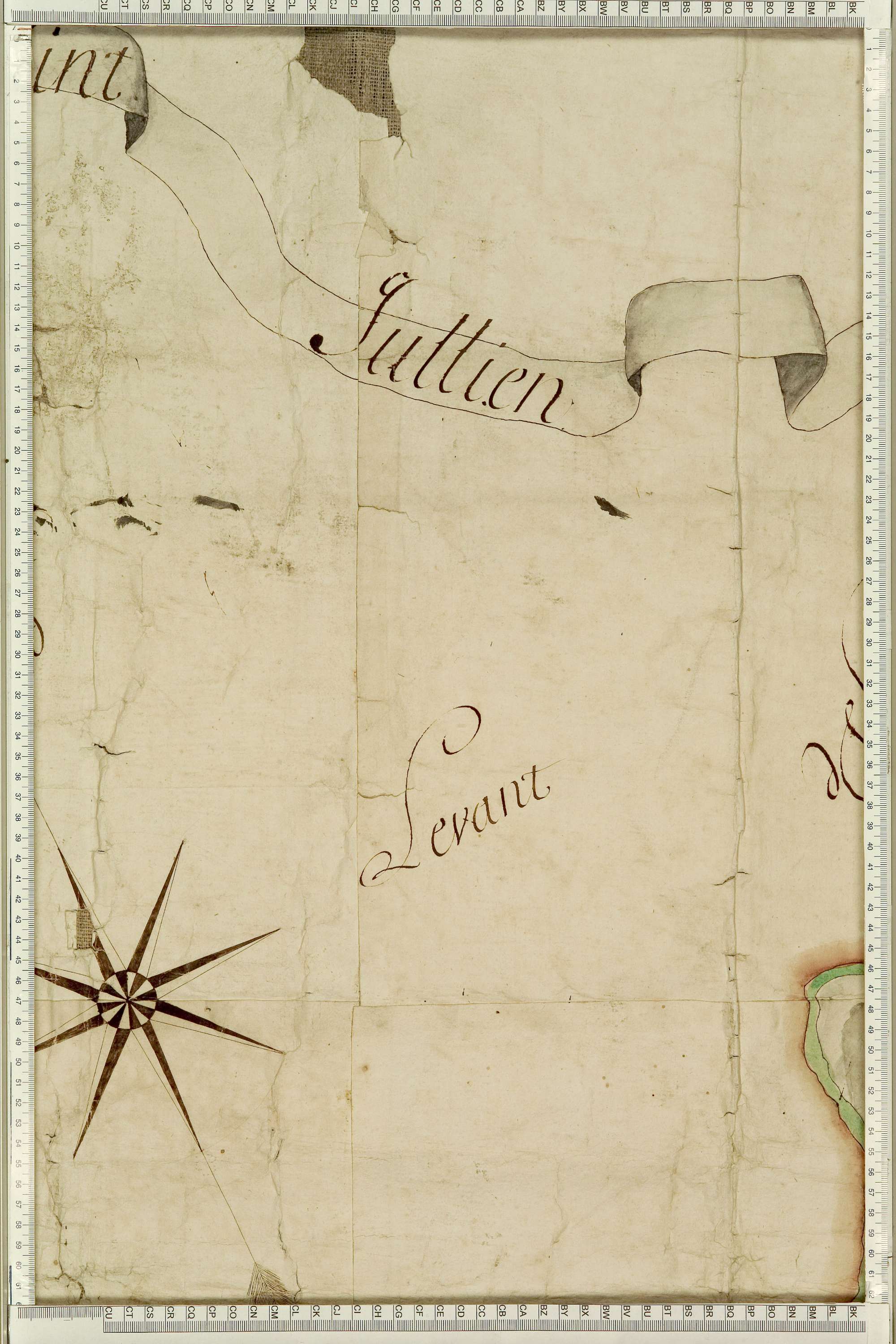 Saint-Julien-Mont-Denis - Copie de la mappe originale (plan cadastral) de la commune de Saint-Julien. Signée Cocelli, directeur de la péréquation générale.