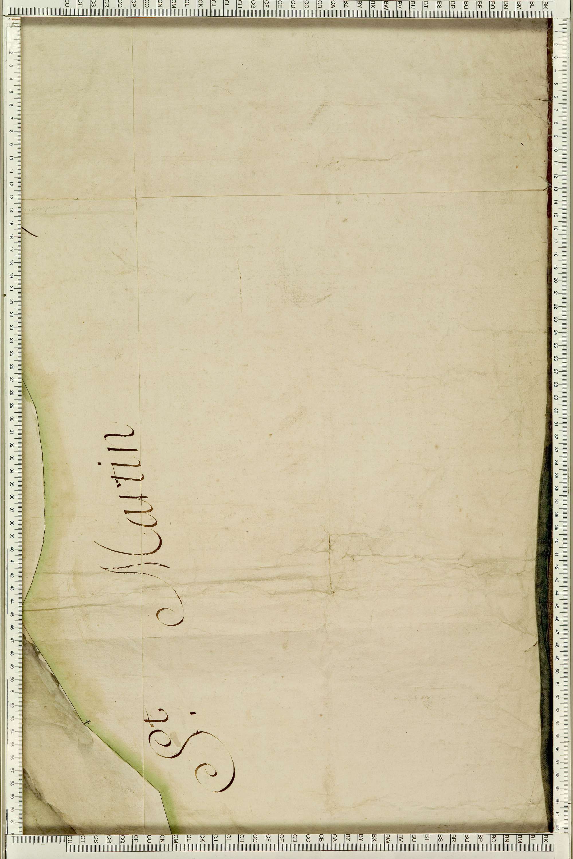 Saint-Julien-Mont-Denis - Copie de la mappe originale (plan cadastral) de la commune de Saint-Julien. Signée Cocelli, directeur de la péréquation générale.