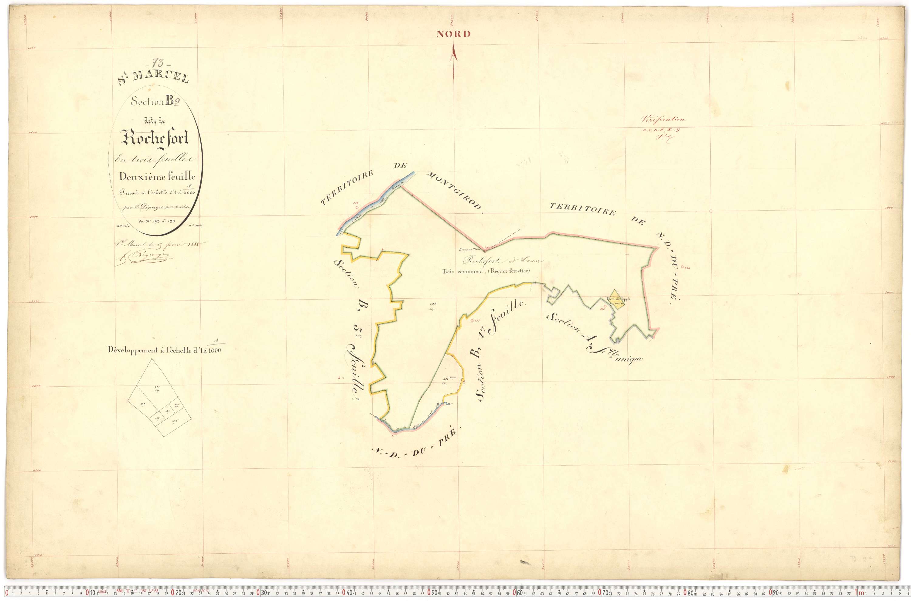 Saint-Marcel - Plans cadastraux du premier cadastre français.