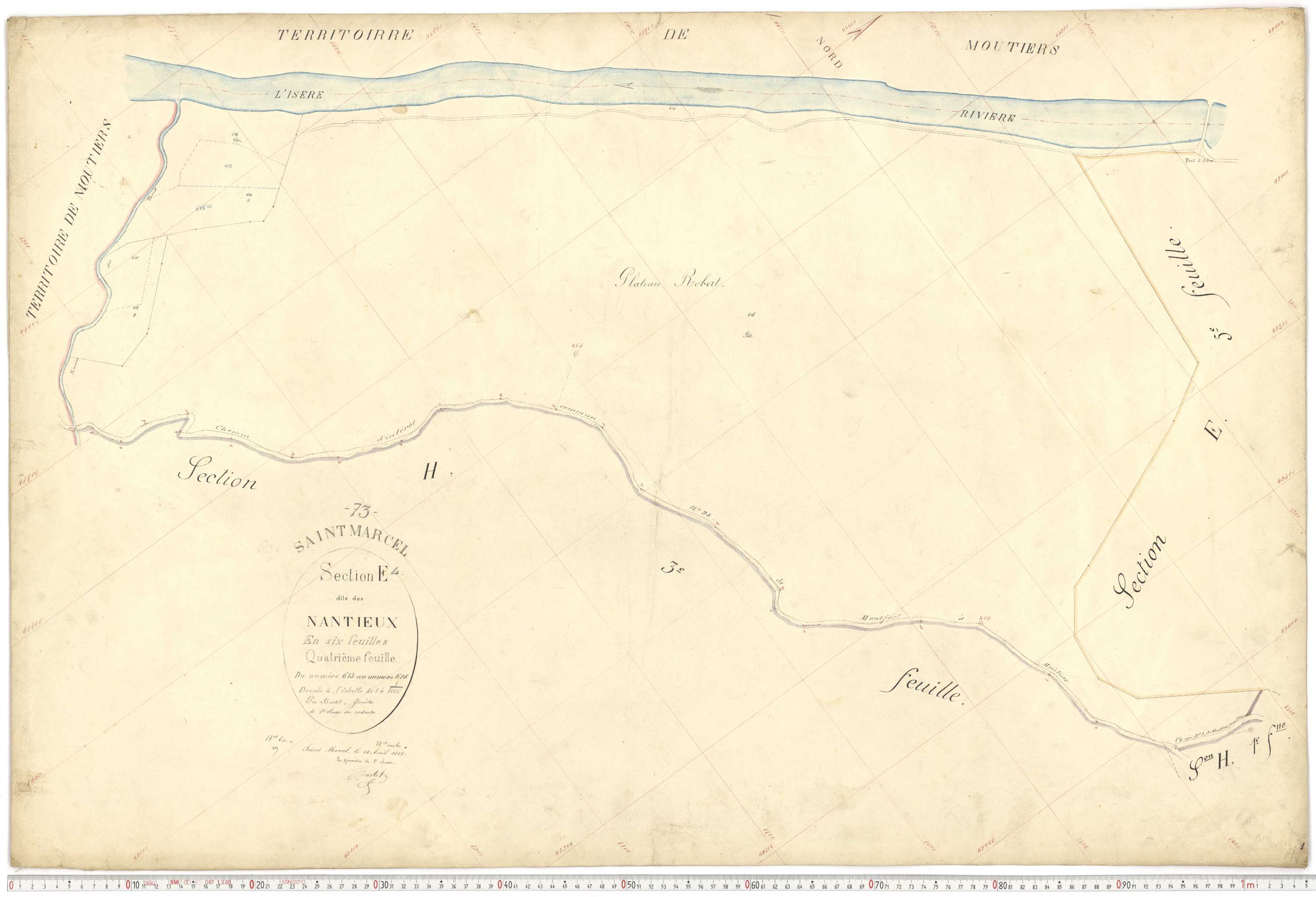 Saint-Marcel - Plans cadastraux du premier cadastre français.