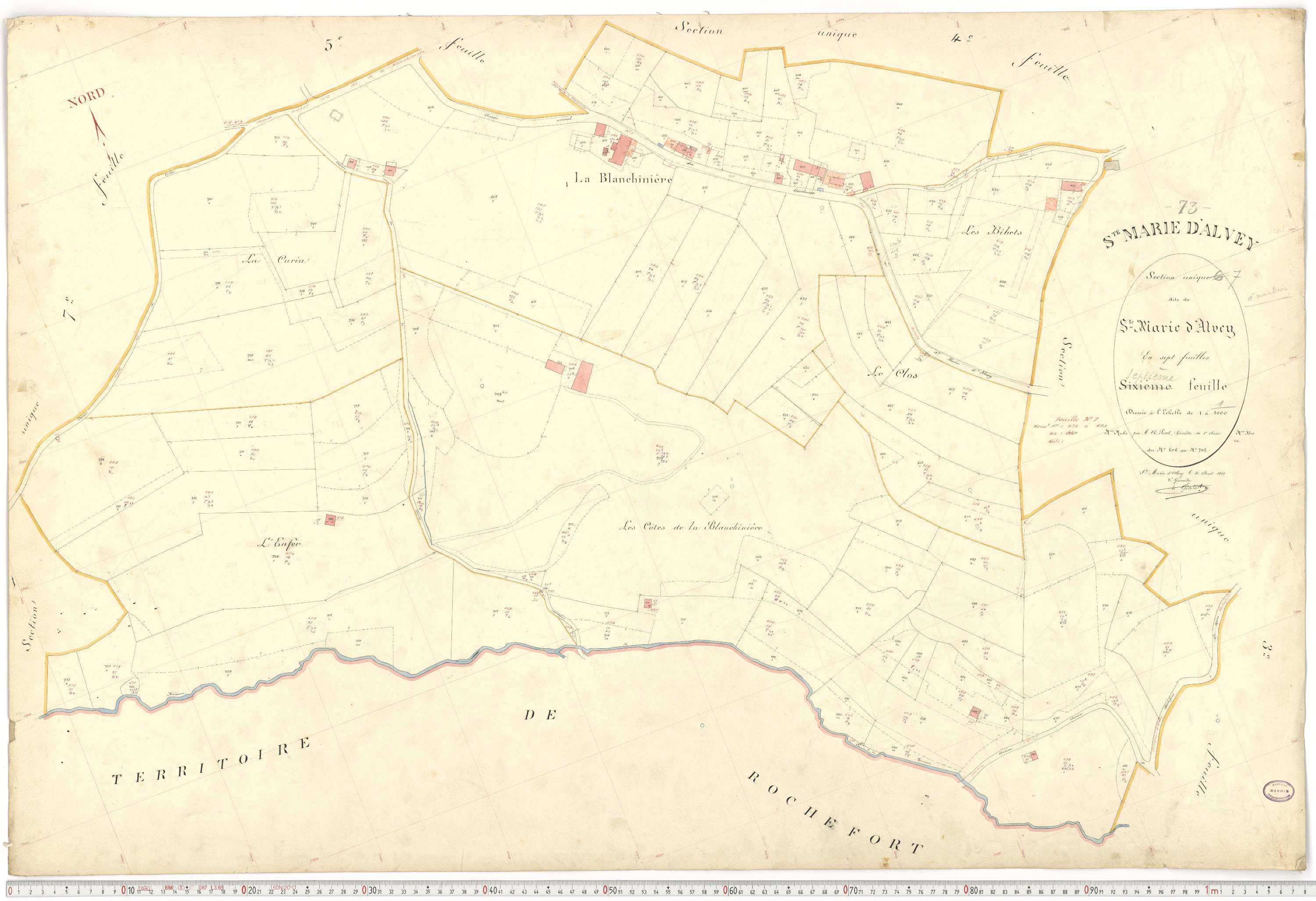 Sainte-Marie-d'Alvey - Plans cadastraux du premier cadastre français.