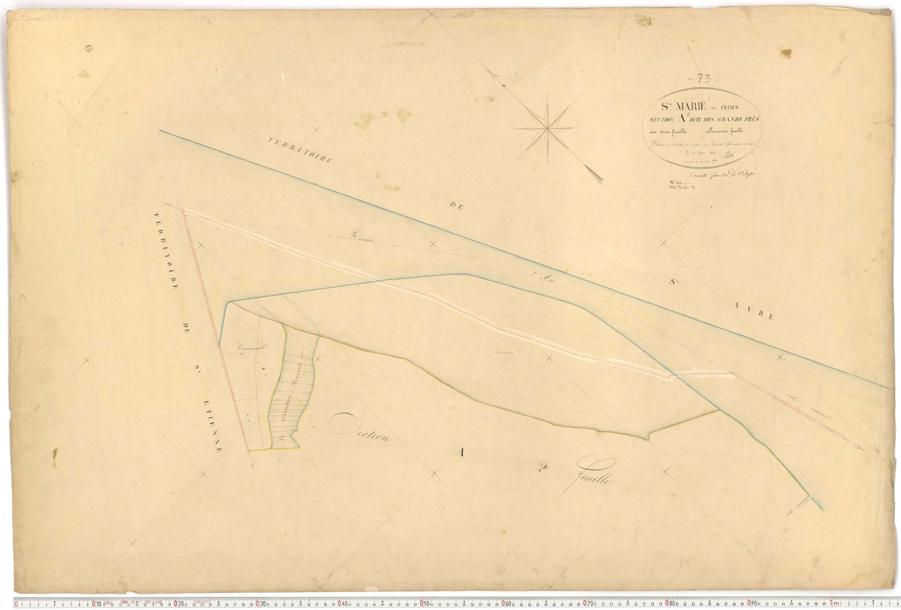 Sainte-Marie-de-Cuines - Plans cadastraux du premier cadastre français.