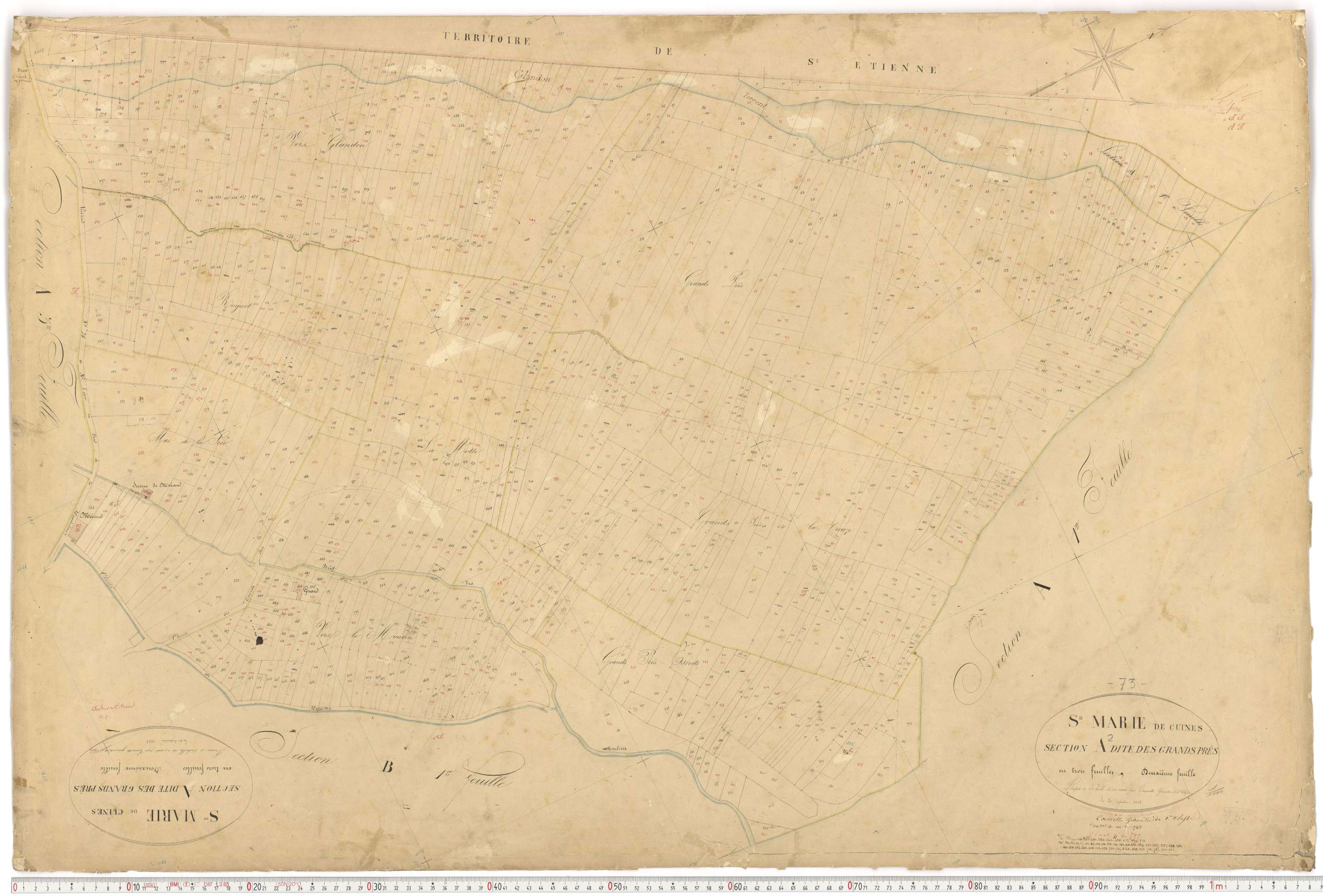 Sainte-Marie-de-Cuines - Plans cadastraux du premier cadastre français.