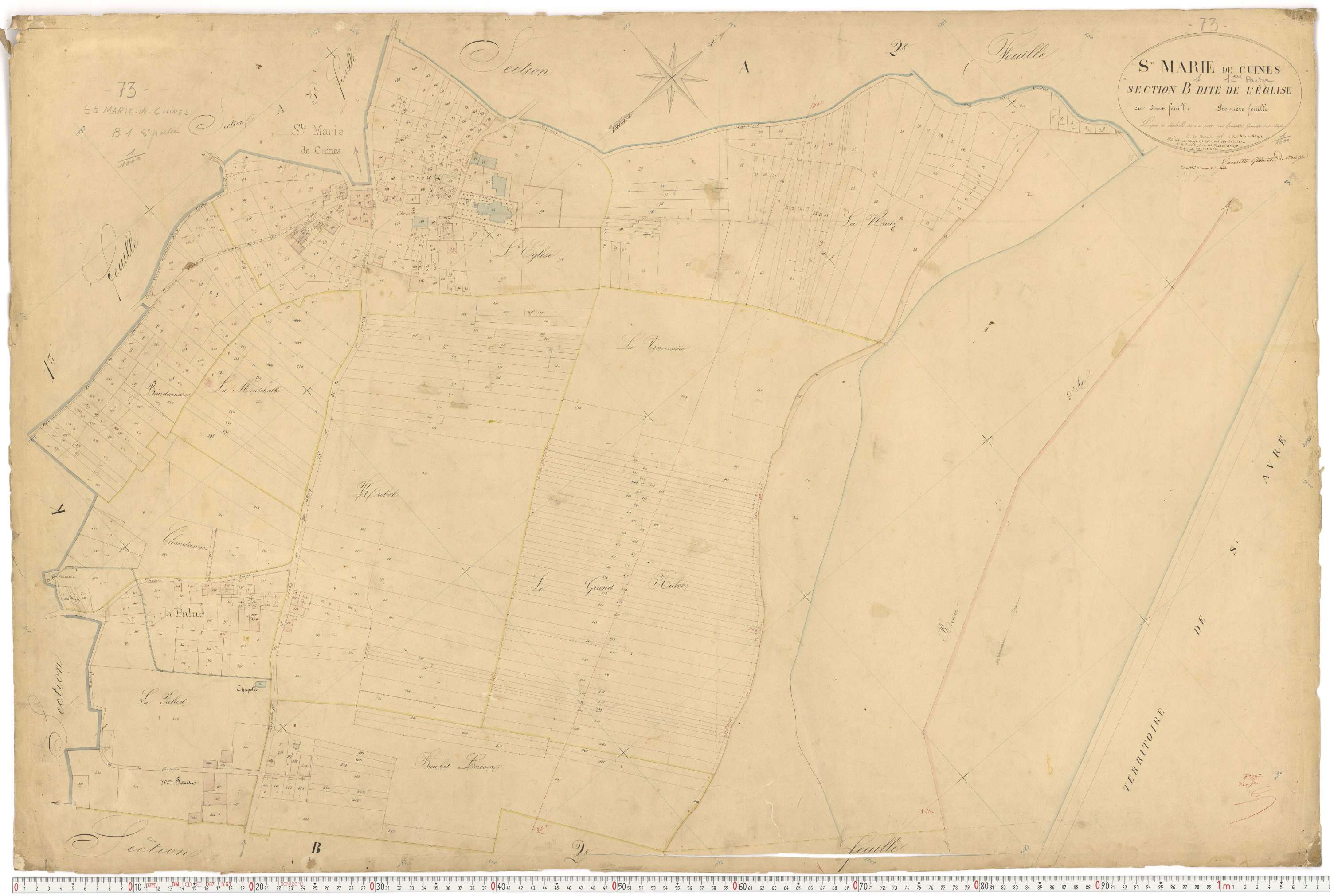 Sainte-Marie-de-Cuines - Plans cadastraux du premier cadastre français.