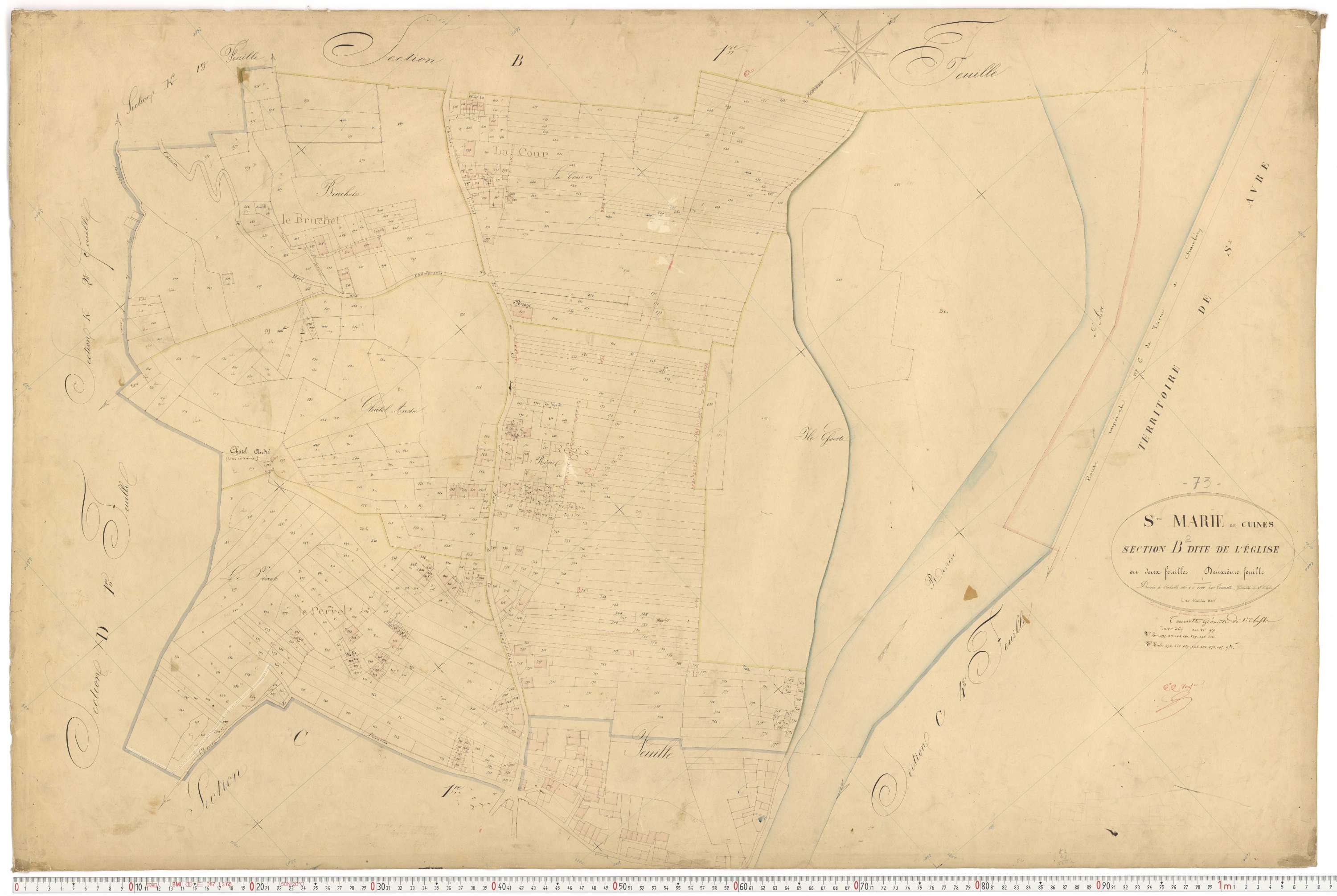 Sainte-Marie-de-Cuines - Plans cadastraux du premier cadastre français.