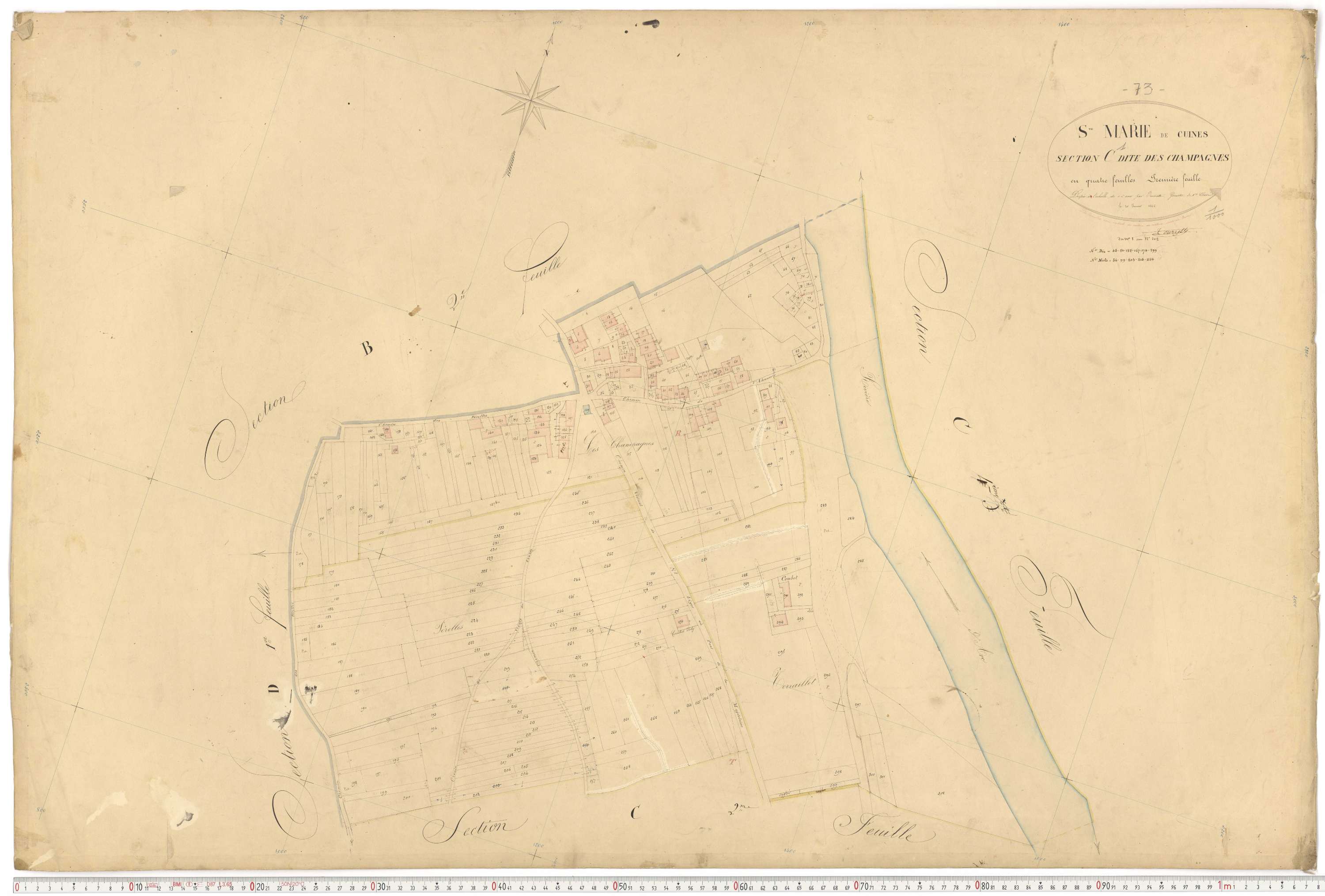 Sainte-Marie-de-Cuines - Plans cadastraux du premier cadastre français.