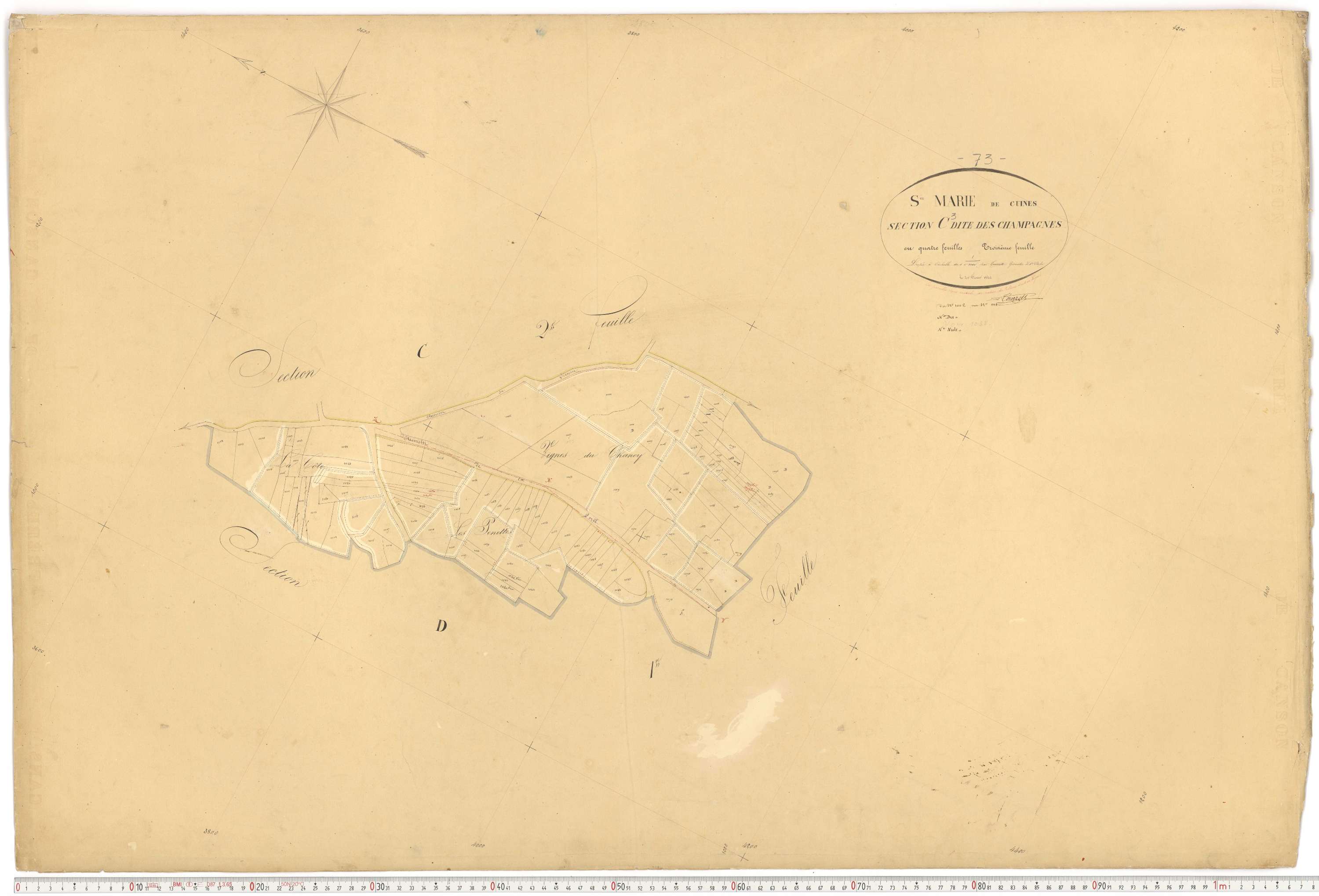Sainte-Marie-de-Cuines - Plans cadastraux du premier cadastre français.
