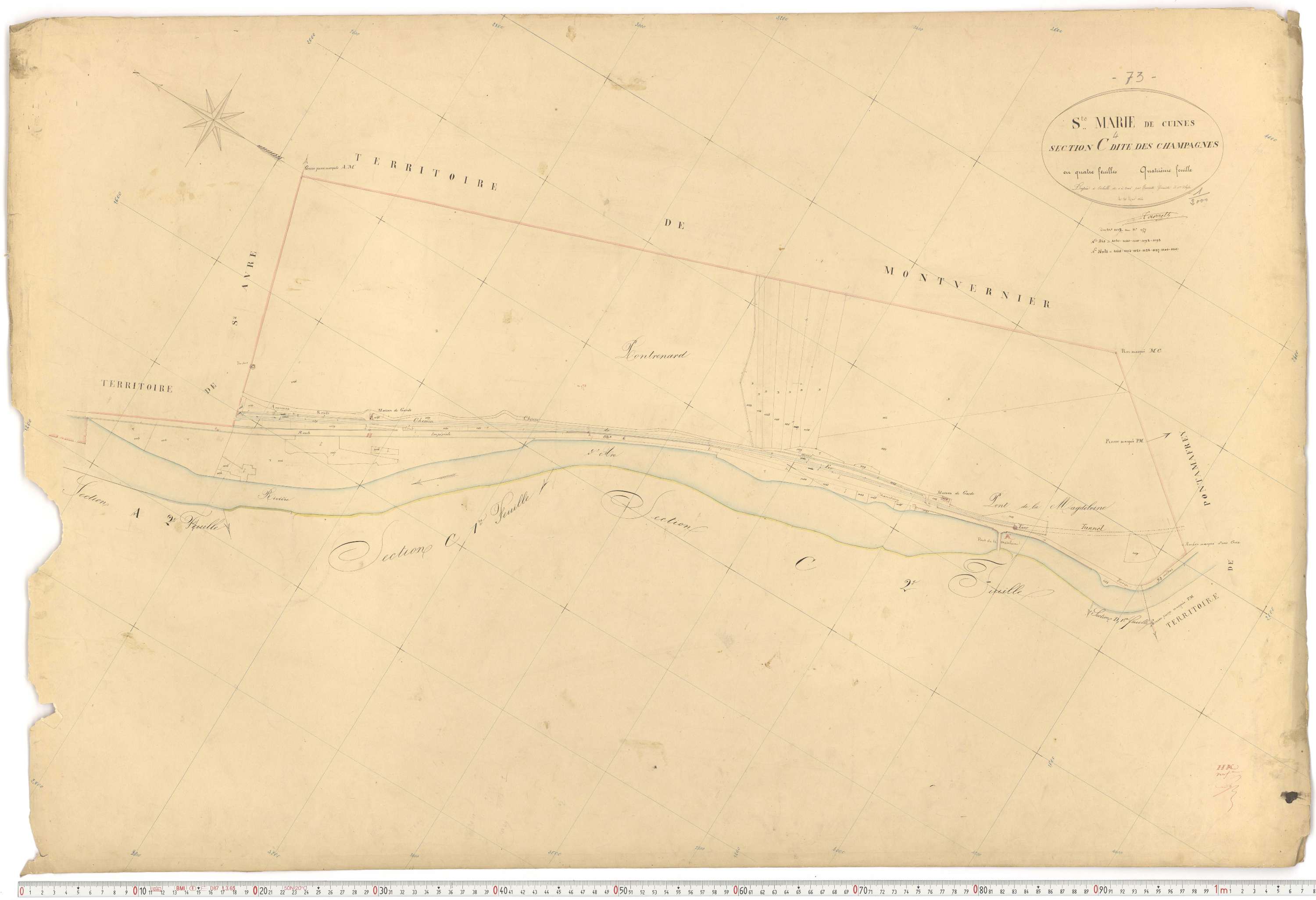 Sainte-Marie-de-Cuines - Plans cadastraux du premier cadastre français.