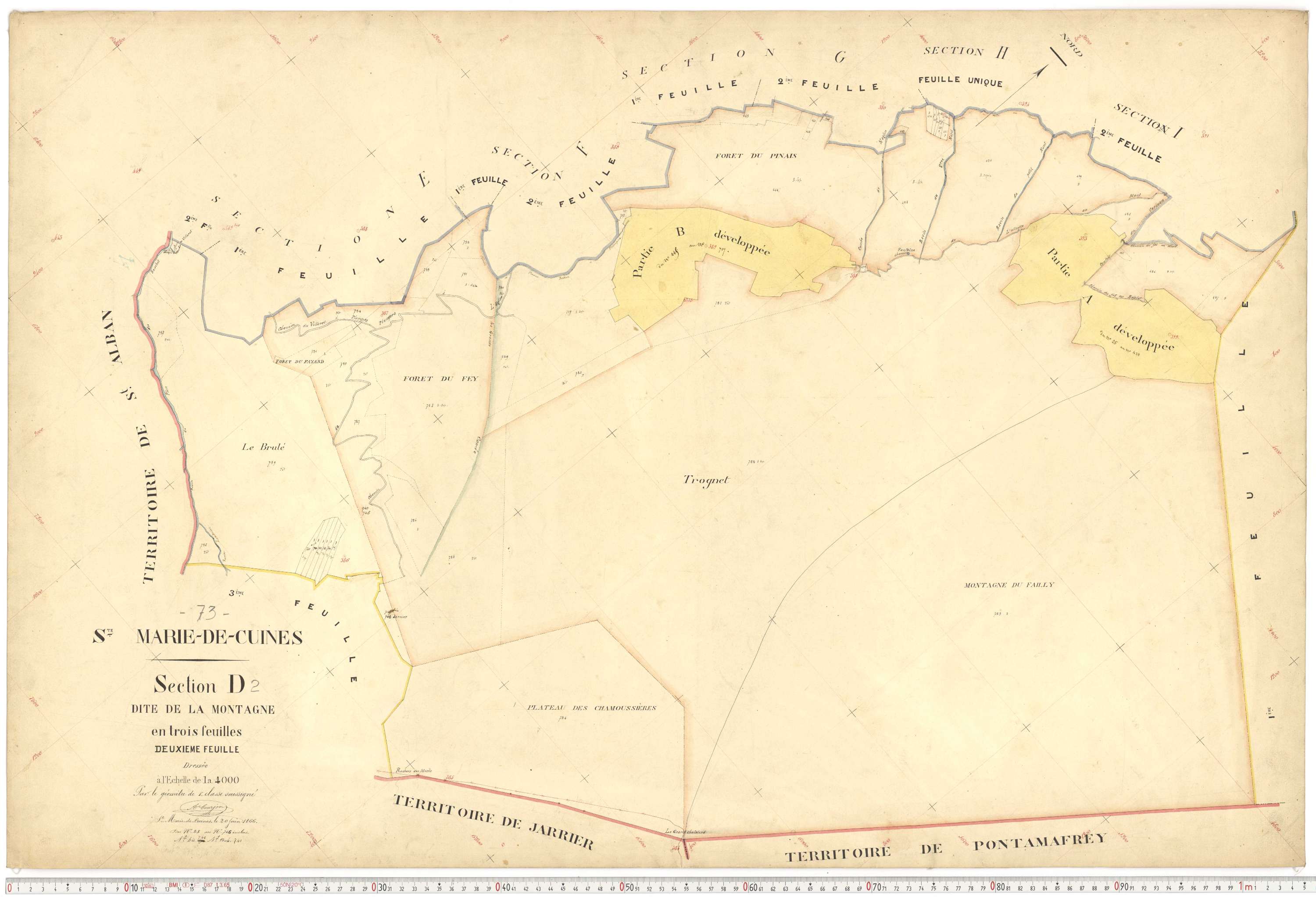 Sainte-Marie-de-Cuines - Plans cadastraux du premier cadastre français.