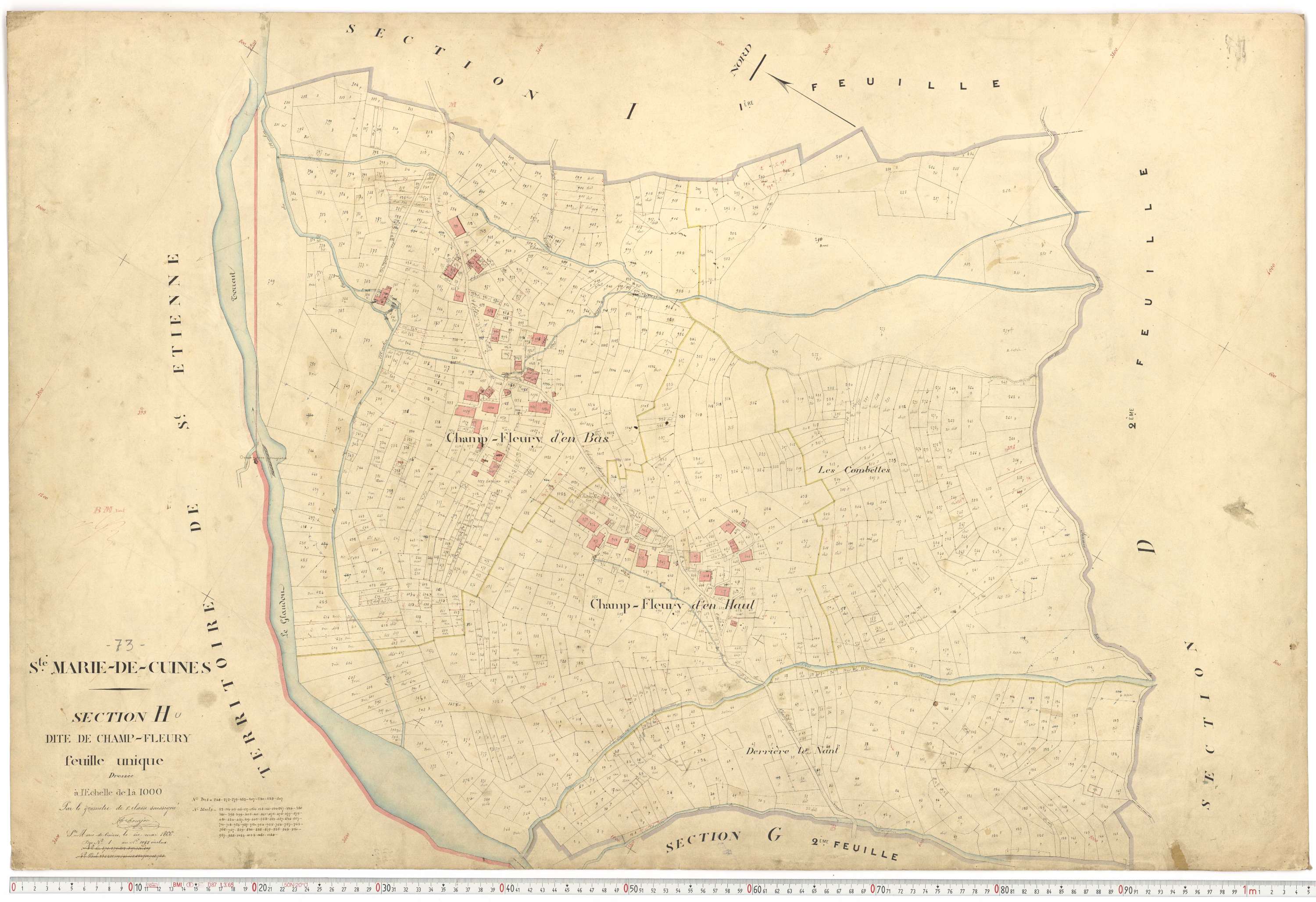 Sainte-Marie-de-Cuines - Plans cadastraux du premier cadastre français.