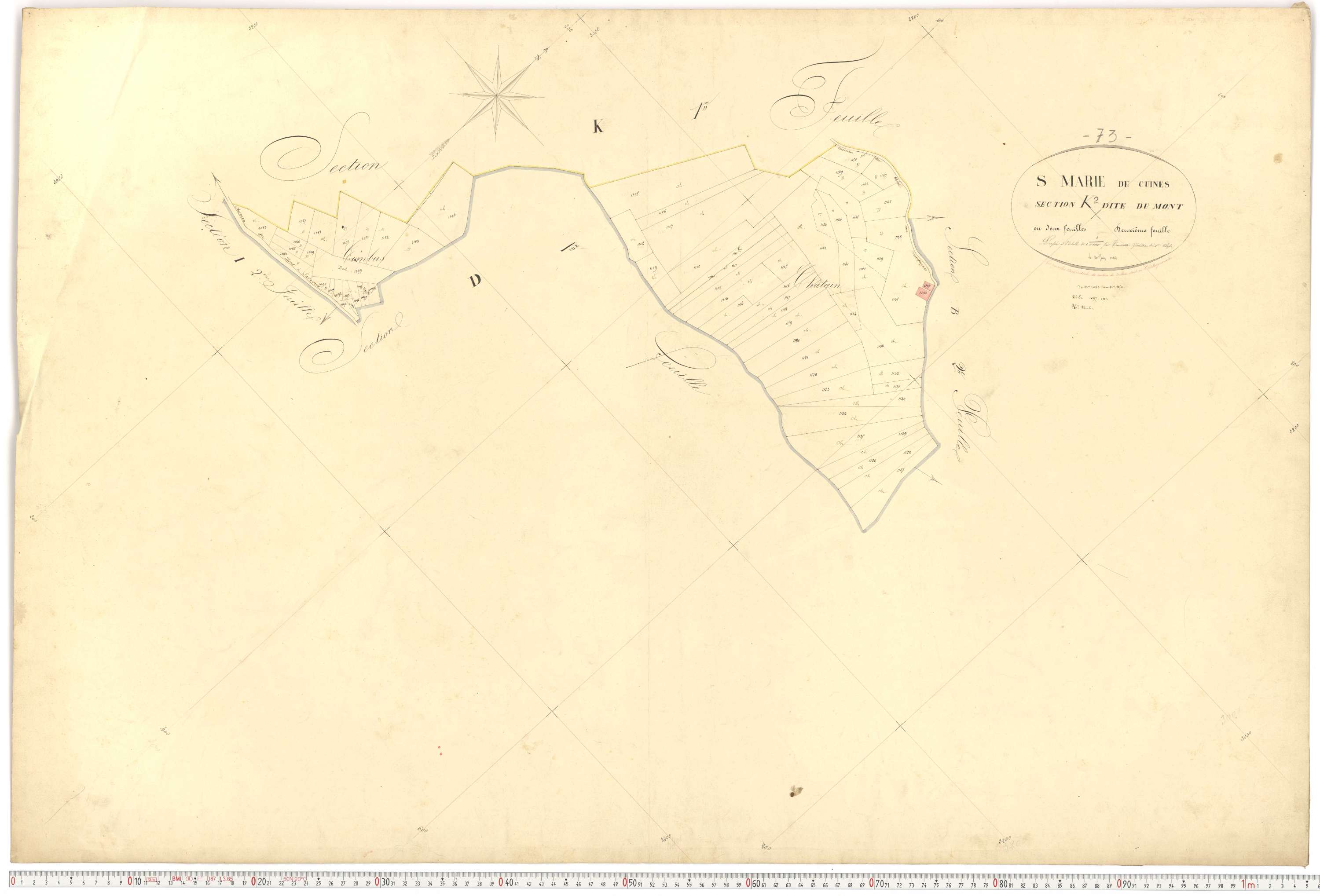 Sainte-Marie-de-Cuines - Plans cadastraux du premier cadastre français.