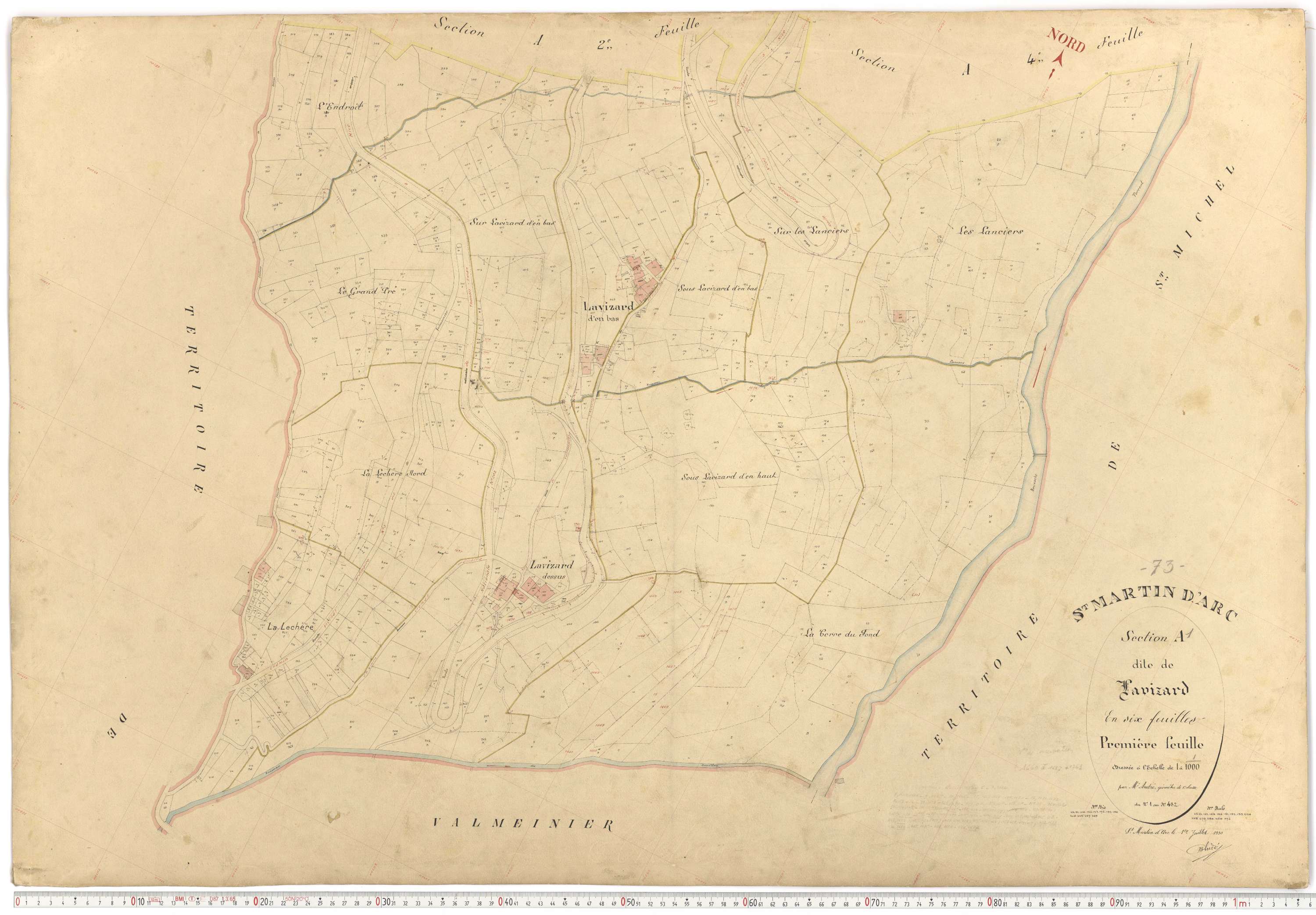 Saint-Martin-d'Arc - Plans cadastraux du premier cadastre français.