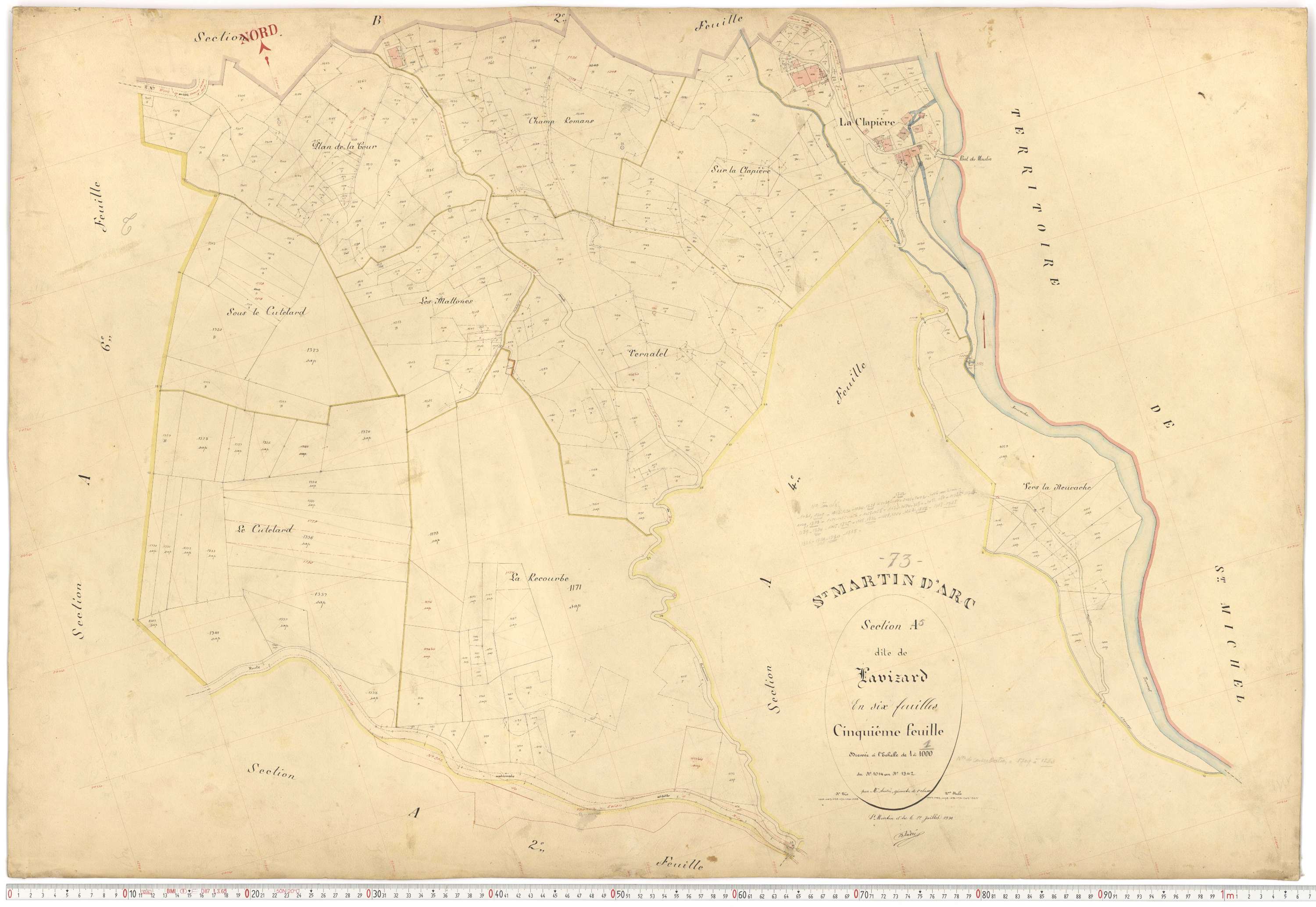 Saint-Martin-d'Arc - Plans cadastraux du premier cadastre français.