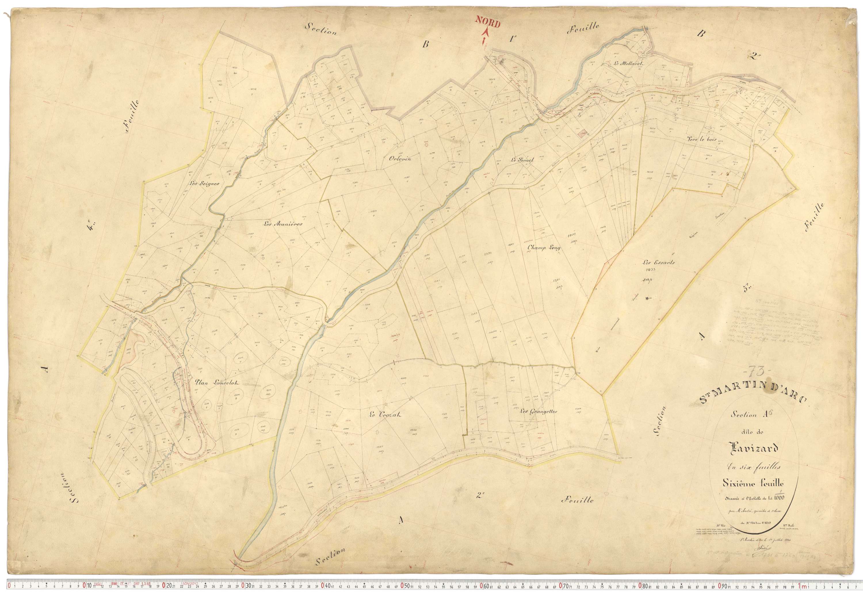 Saint-Martin-d'Arc - Plans cadastraux du premier cadastre français.
