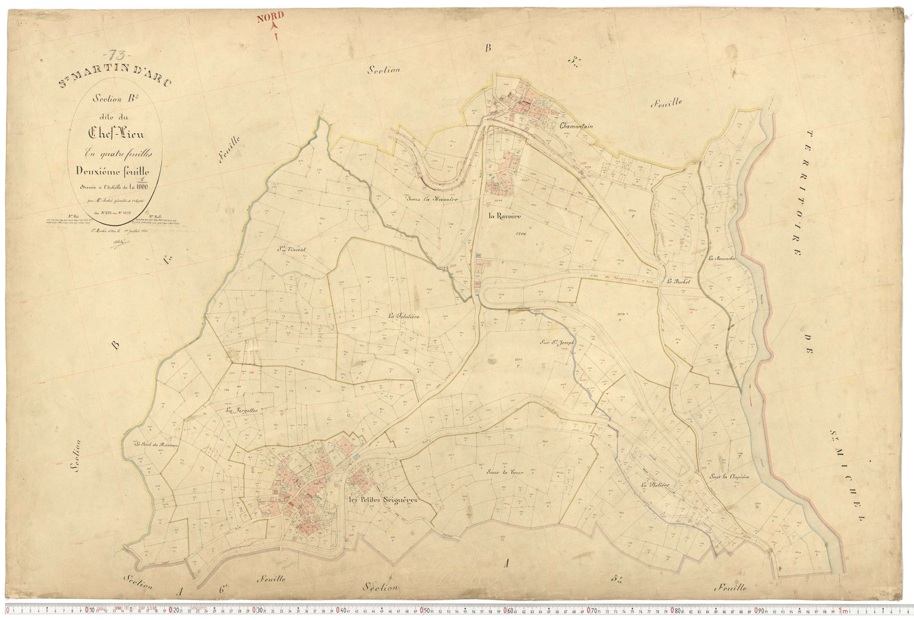 Saint-Martin-d'Arc - Plans cadastraux du premier cadastre français.