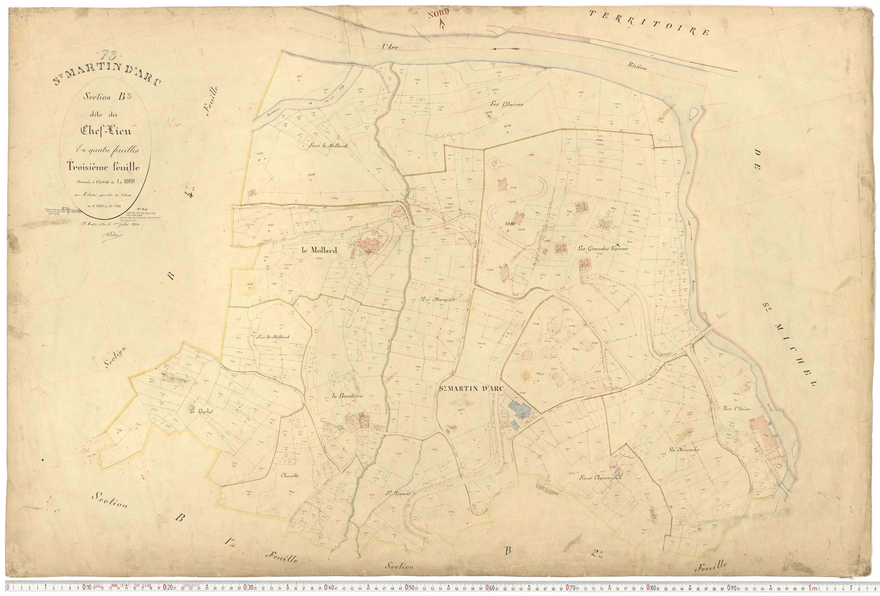 Saint-Martin-d'Arc - Plans cadastraux du premier cadastre français.