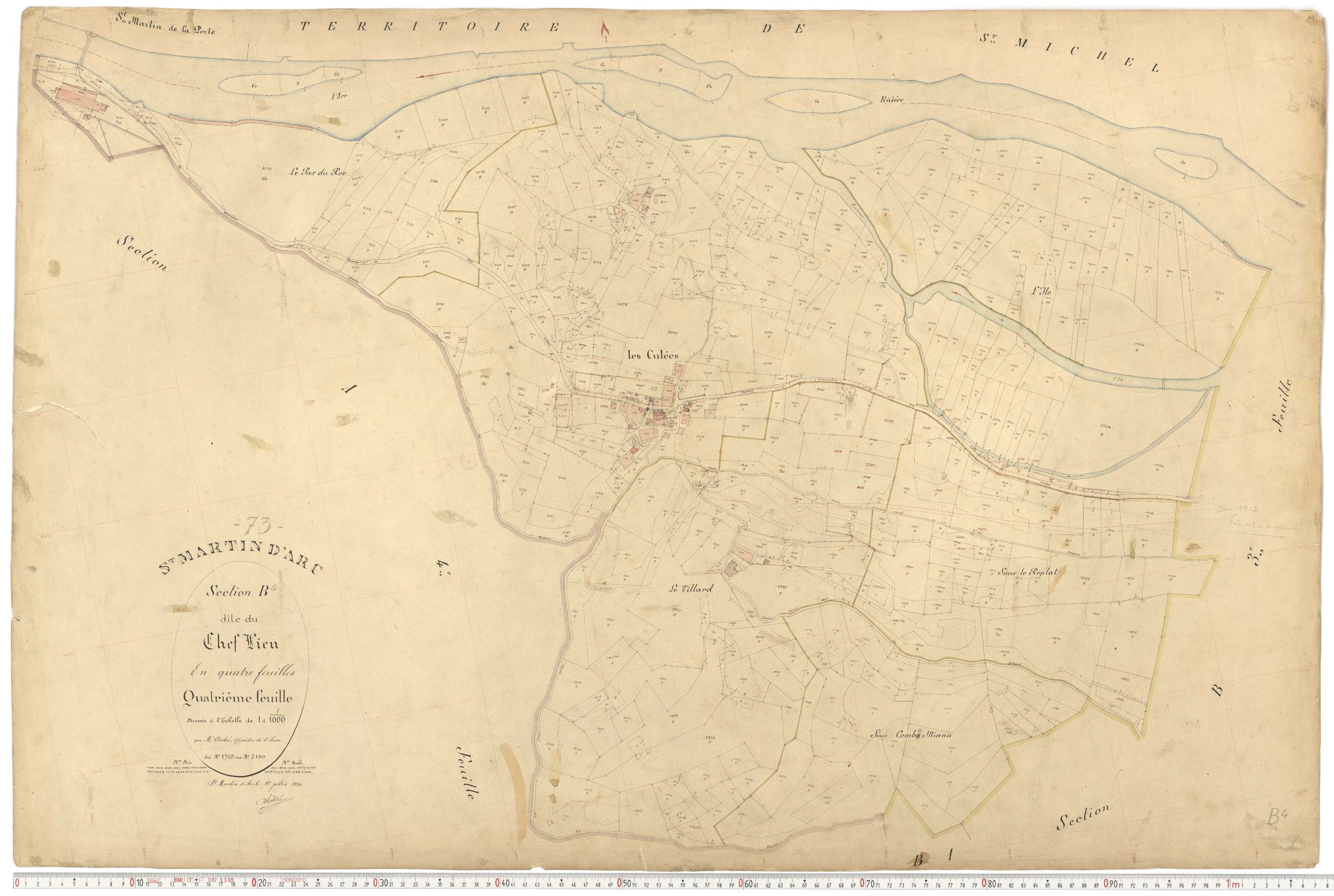 Saint-Martin-d'Arc - Plans cadastraux du premier cadastre français.
