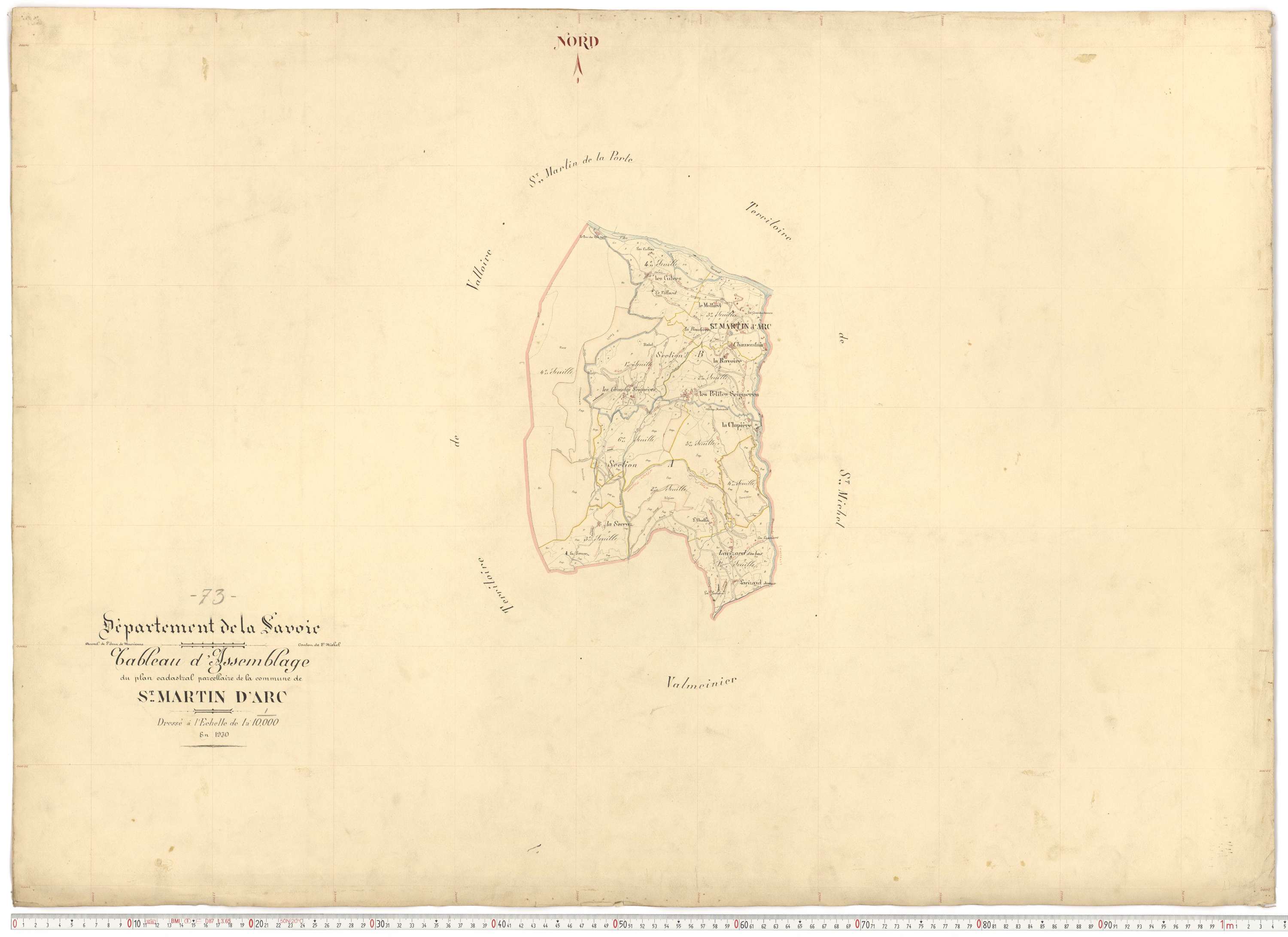 Saint-Martin-d'Arc - Plans cadastraux du premier cadastre français.