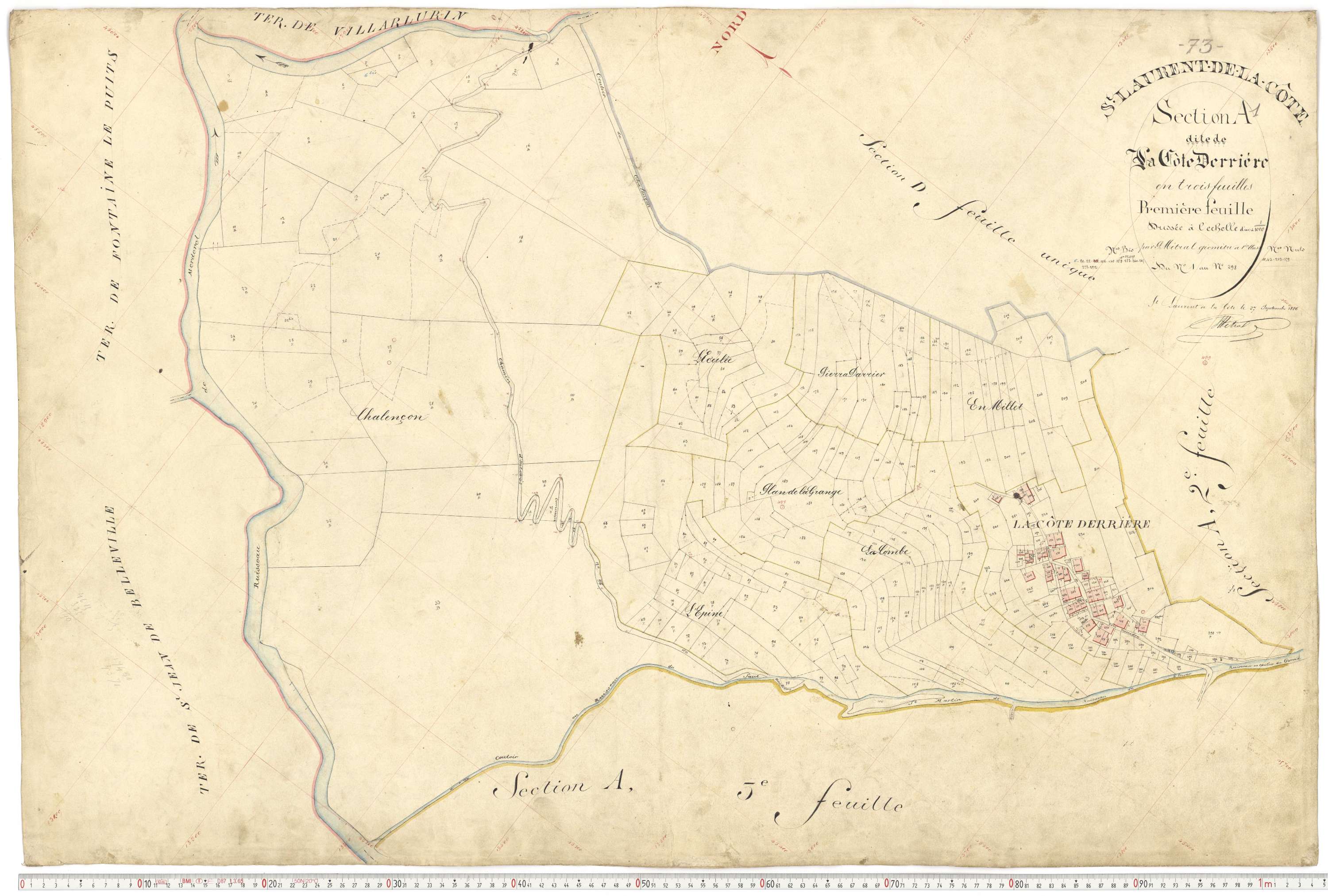 Saint-Martin-de-Belleville - Plans cadastraux du premier cadastre français.