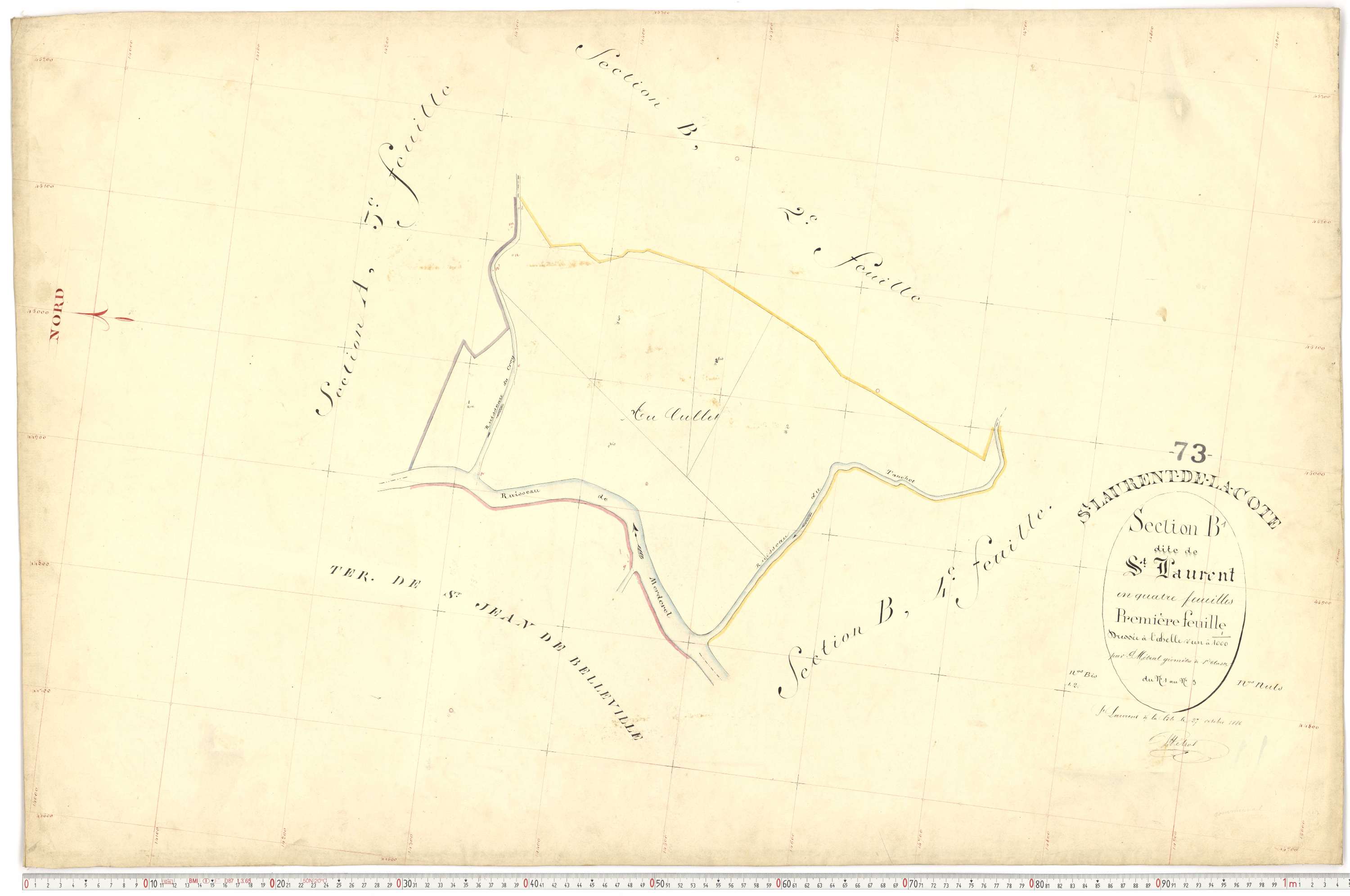 Saint-Martin-de-Belleville - Plans cadastraux du premier cadastre français.